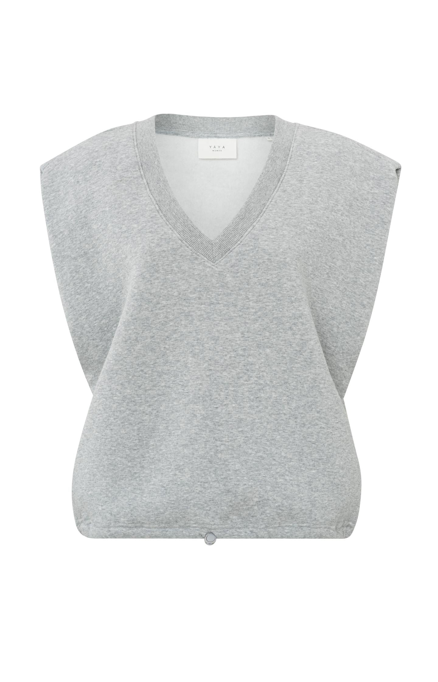 Sleeveless jersey vest with a V-neck in a regular fit - Type: product