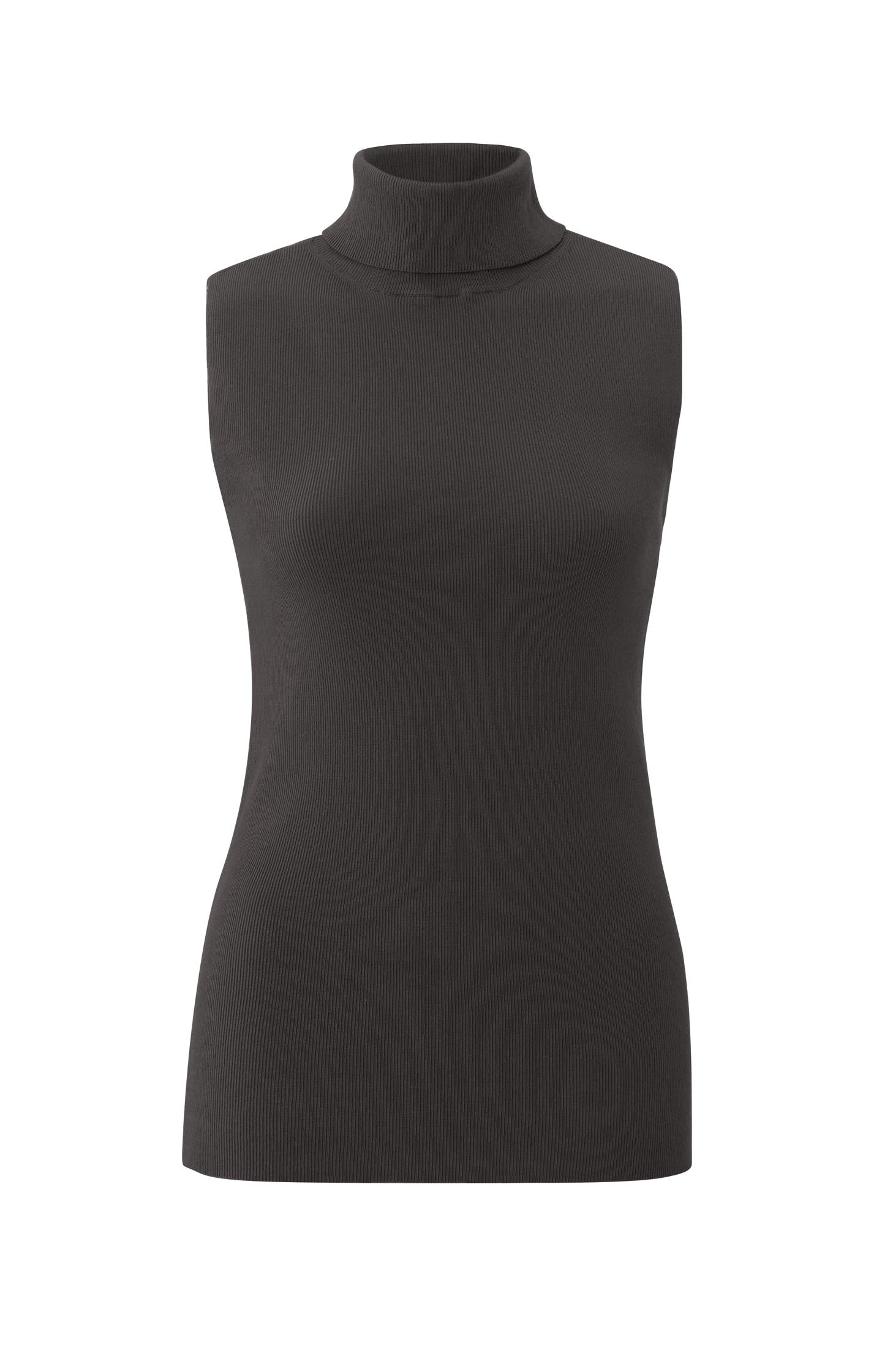 Sleeveless sweater with turtleneck in regular fit - Type: product