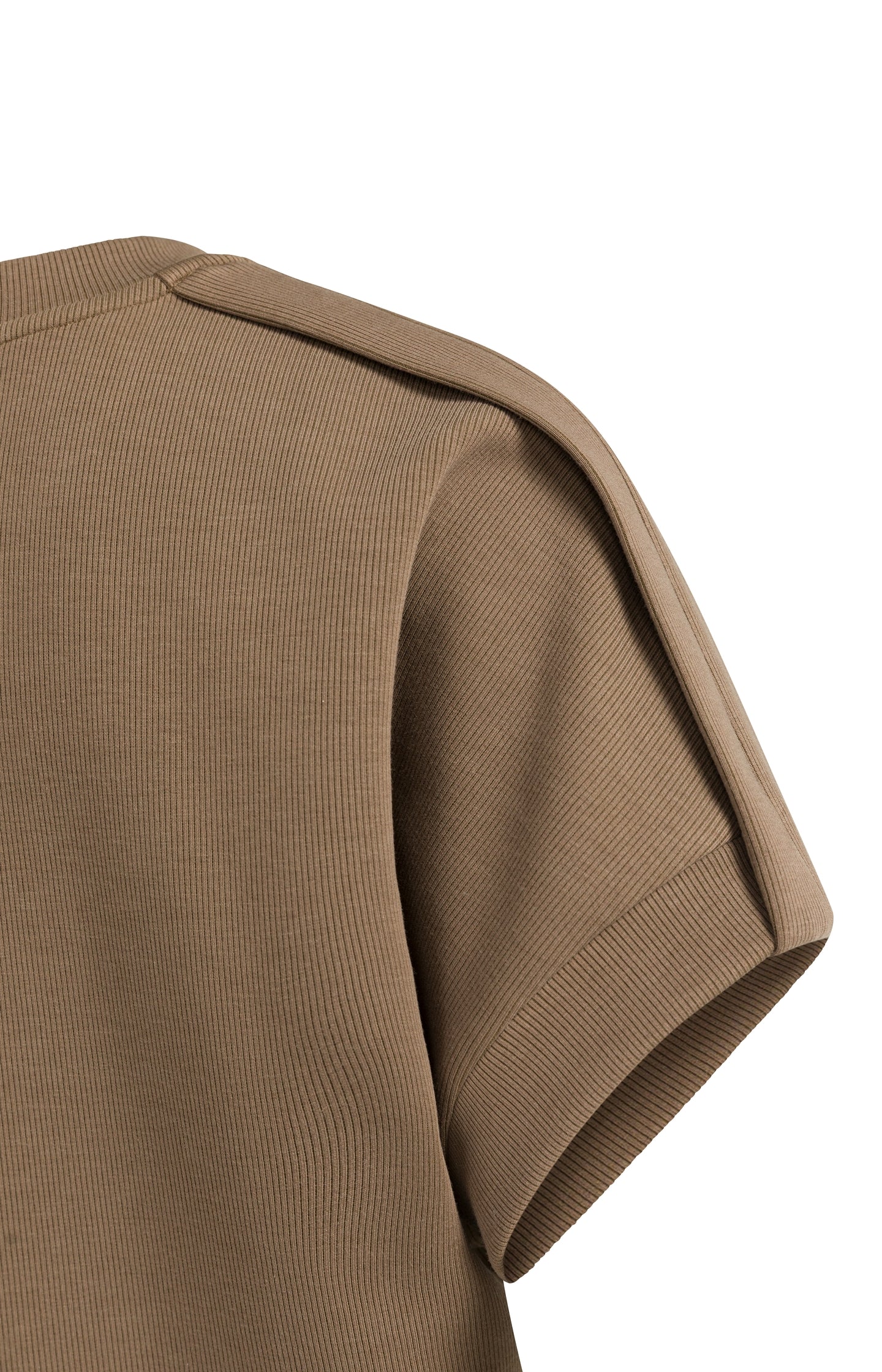 Sleeveless sweatshirt with pleated shoulder detail - Type: lookbook