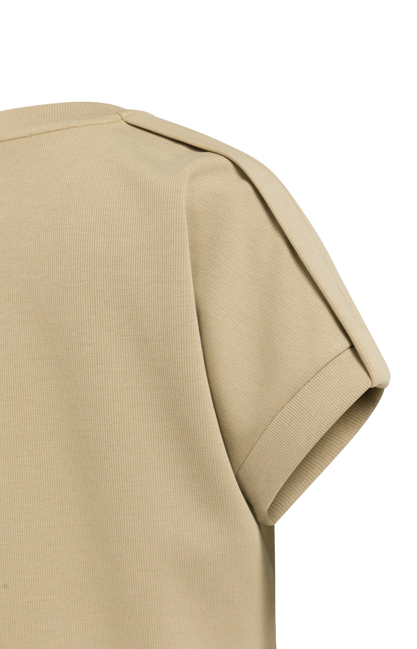 Sleeveless sweatshirt with pleated shoulder detail - Type: lookbook
