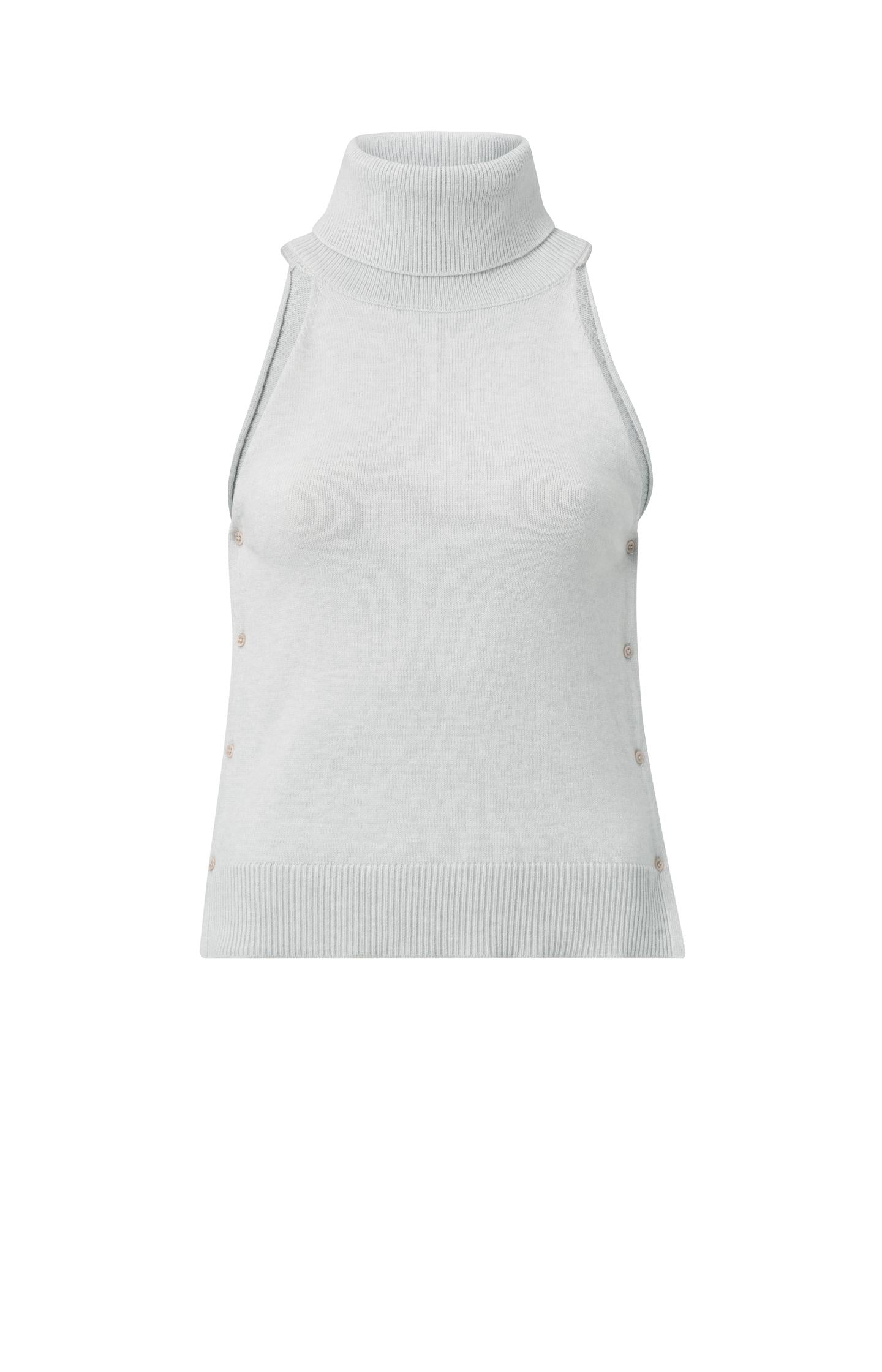 Sleeveless top with turtleneck and - Type: product