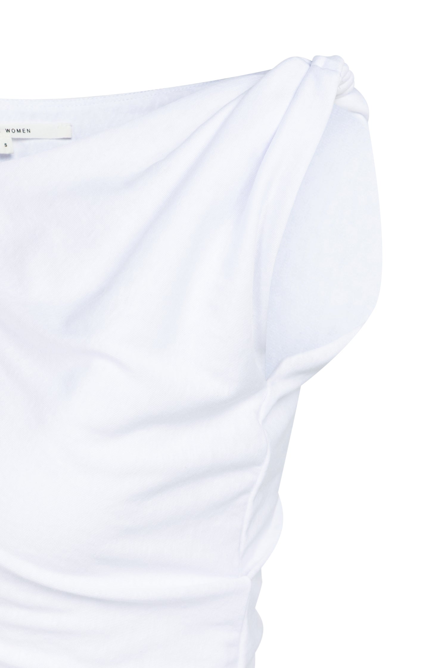 Sleeveless top with twisted shoulder detail