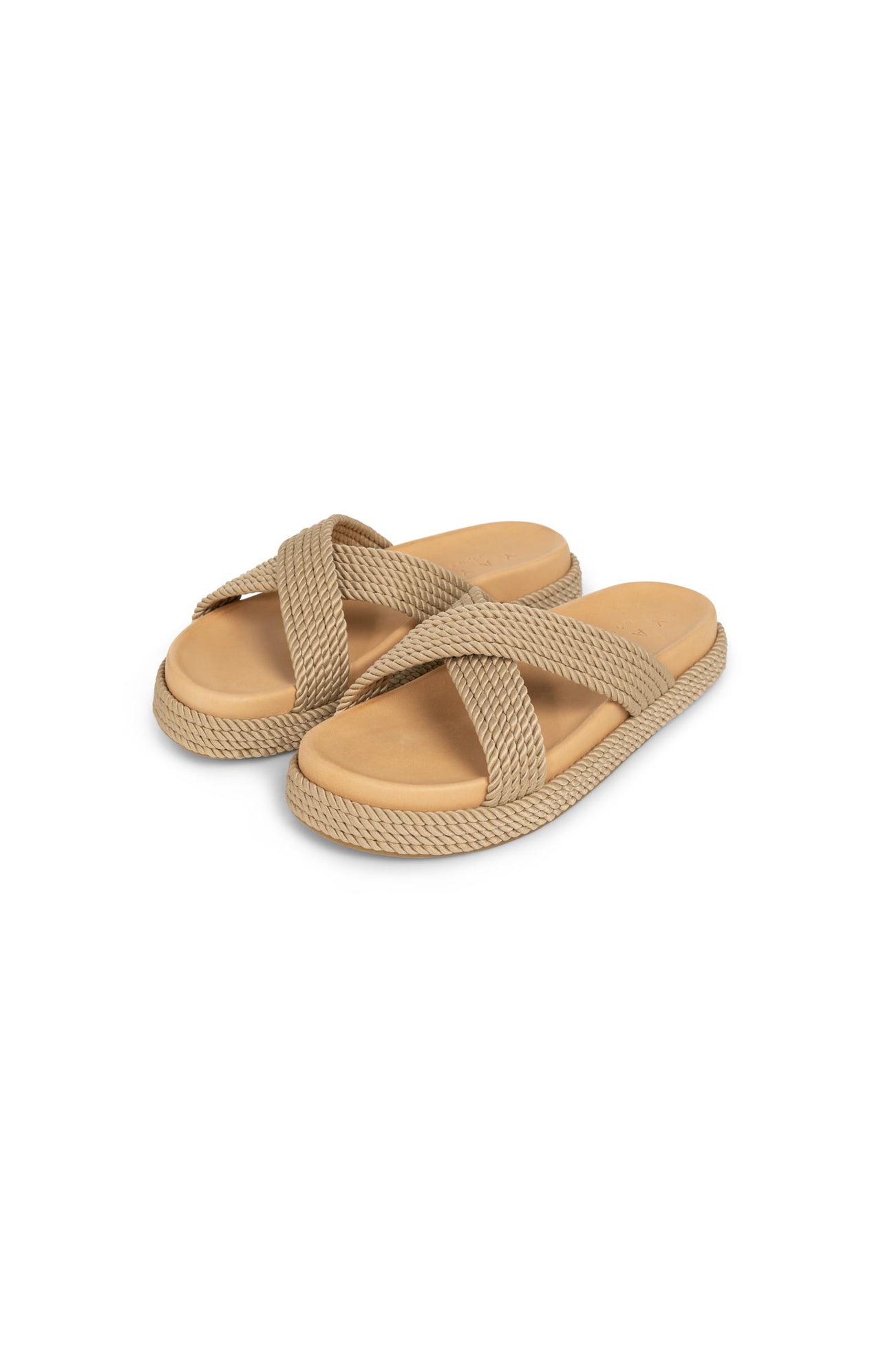 Slide sandals with rope detail - Type: product