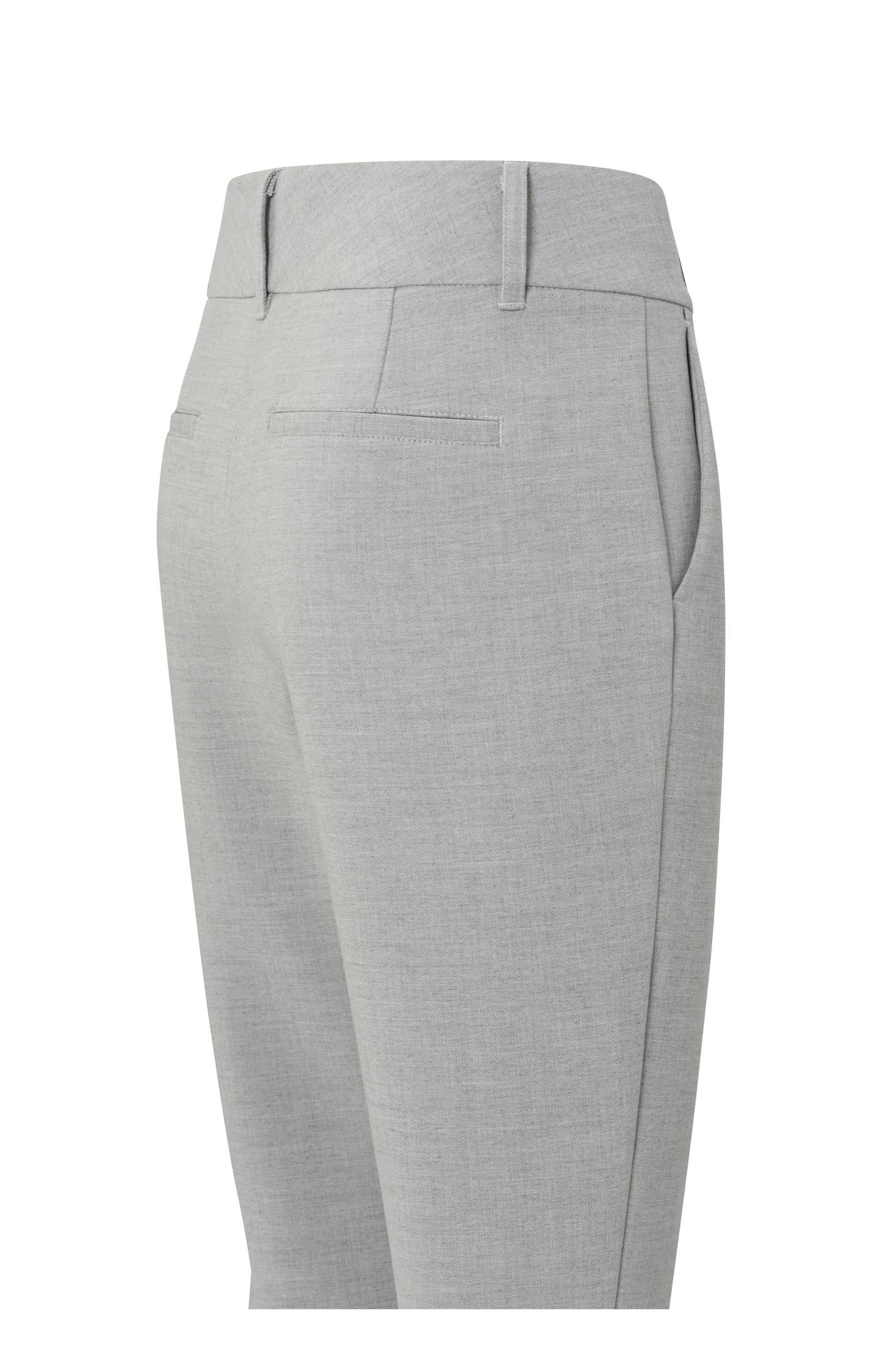 Slim fit trousers, with pockets, a zip fly and rib details