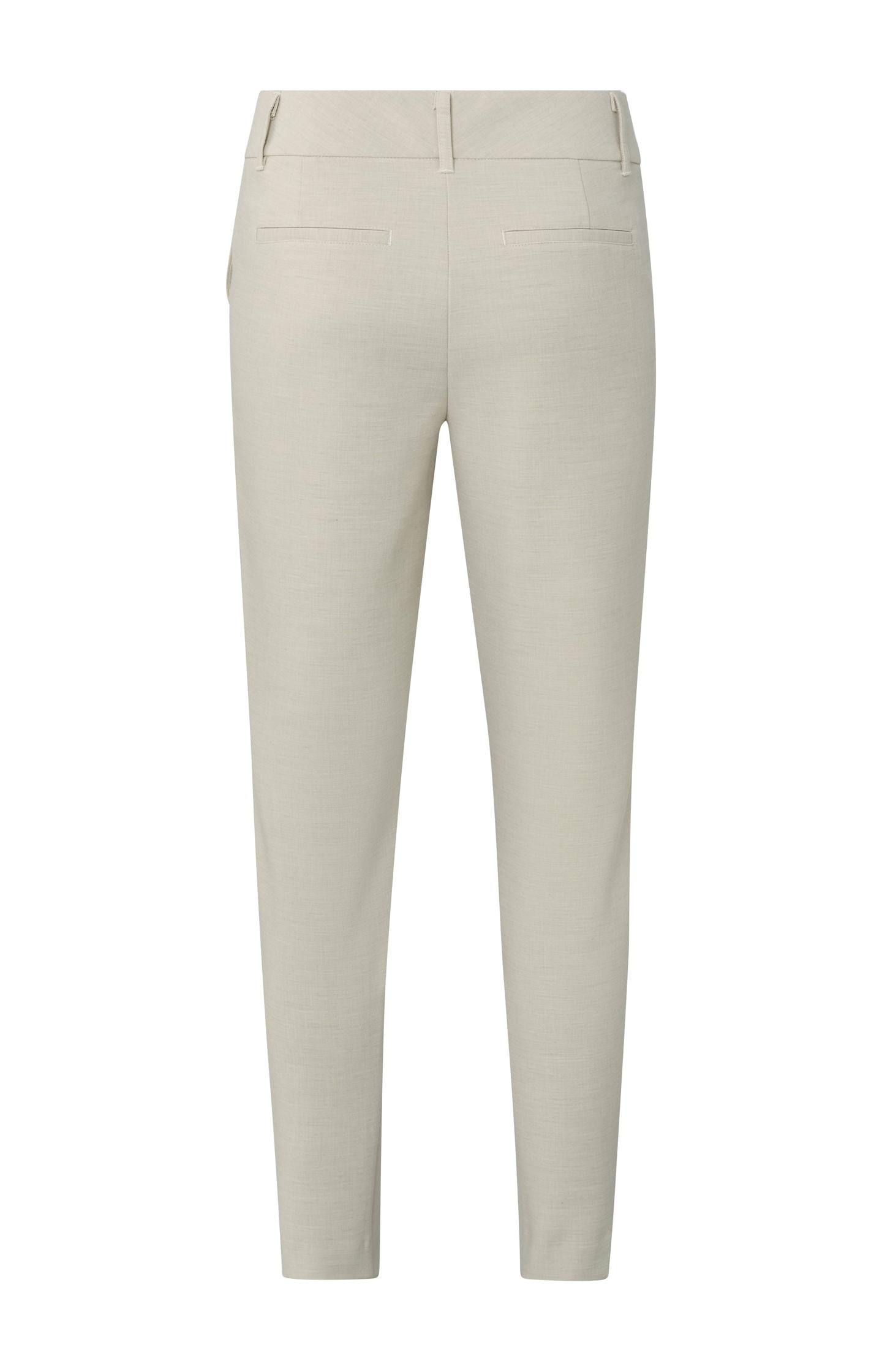 Slim fit trousers, with pockets, a zip fly and rib details