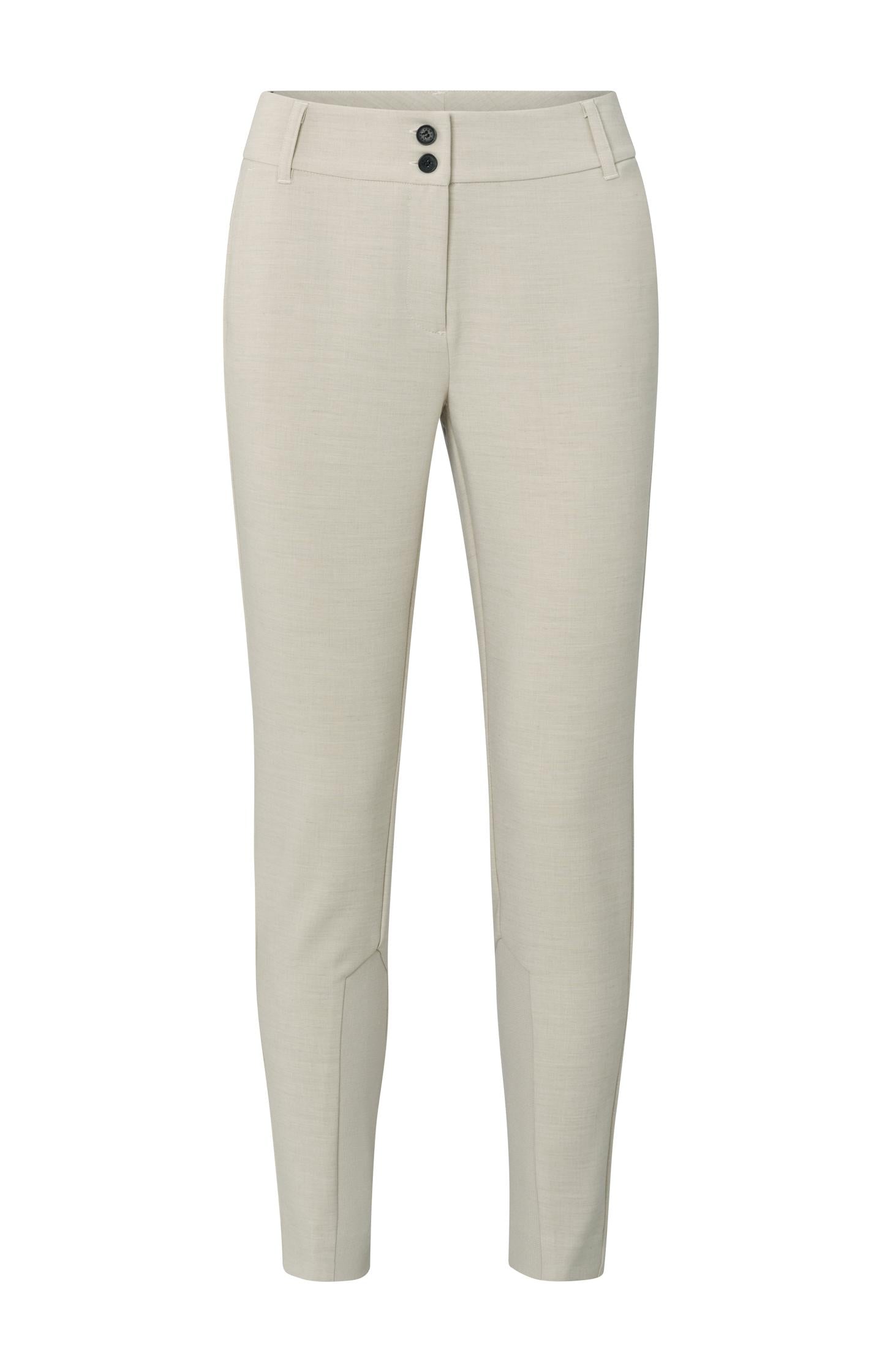 Slim fit trousers, with pockets, a zip fly and rib details - Type: product