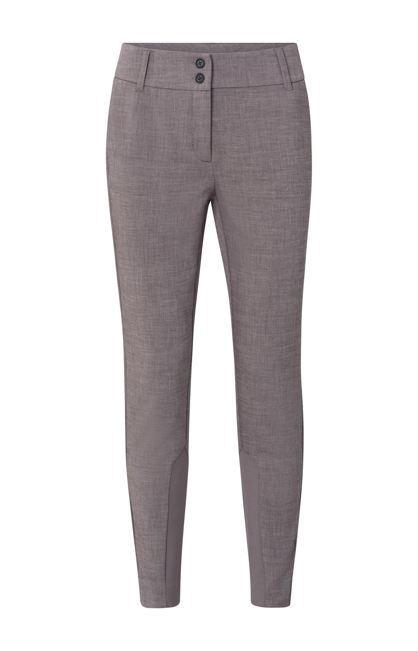 Slim fit trousers with side pockets and a zip fly - Type: product