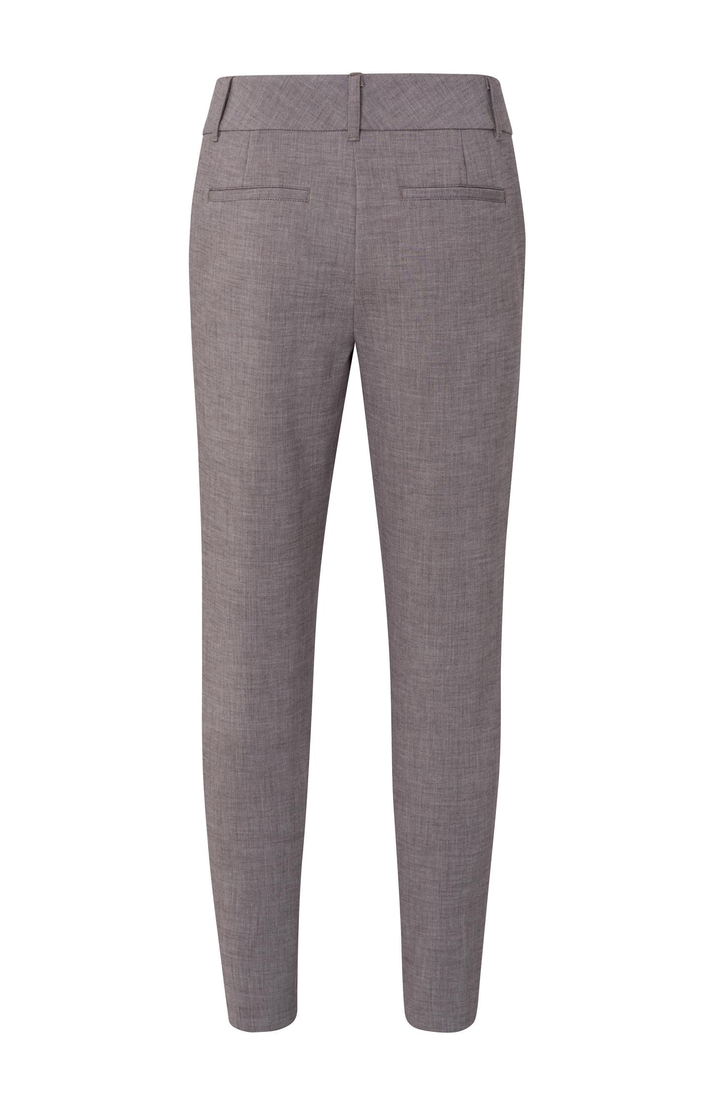 Slim fit trousers with side pockets and a zip fly