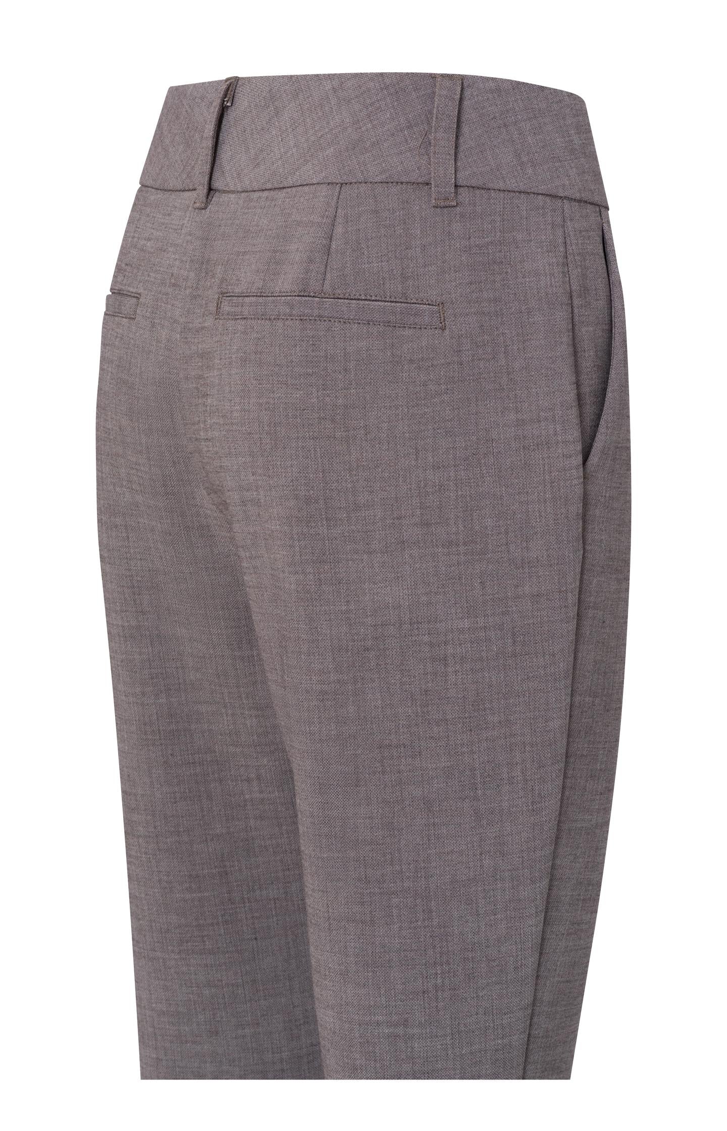 Slim fit trousers with side pockets and a zip fly