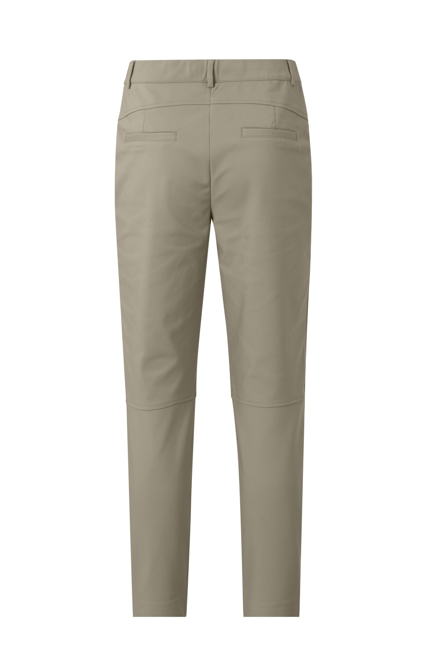 Slim fit trousers with zip fly, faux pockets and seam detail