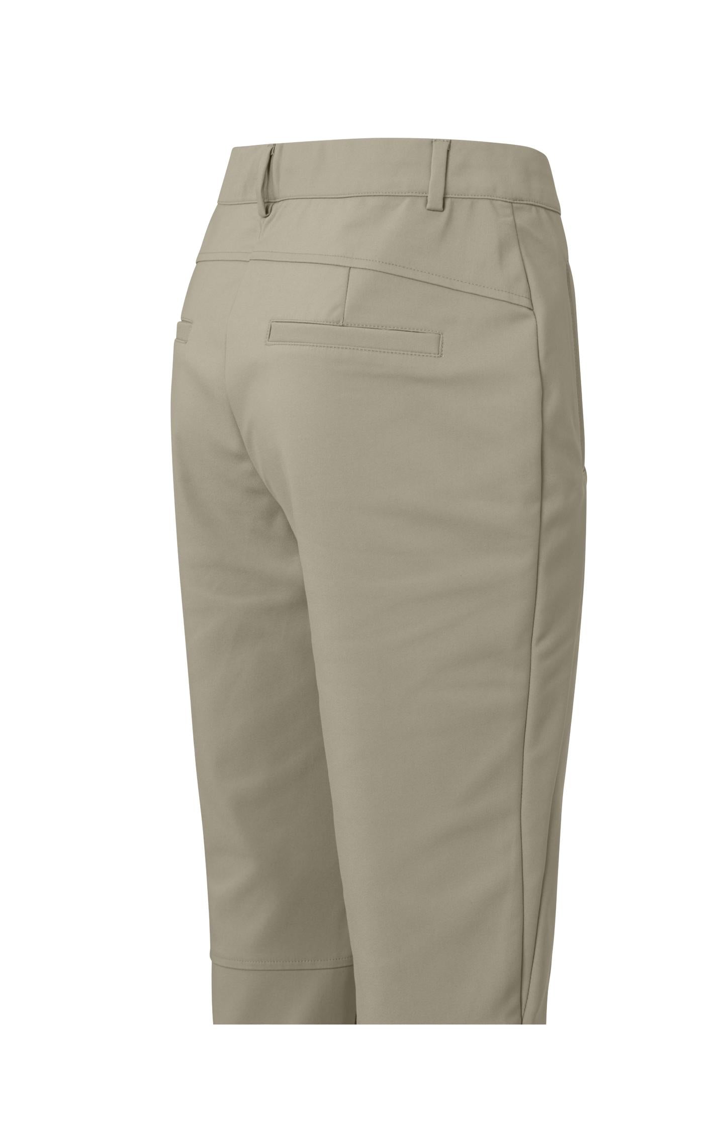 Slim fit trousers with zip fly, faux pockets and seam detail