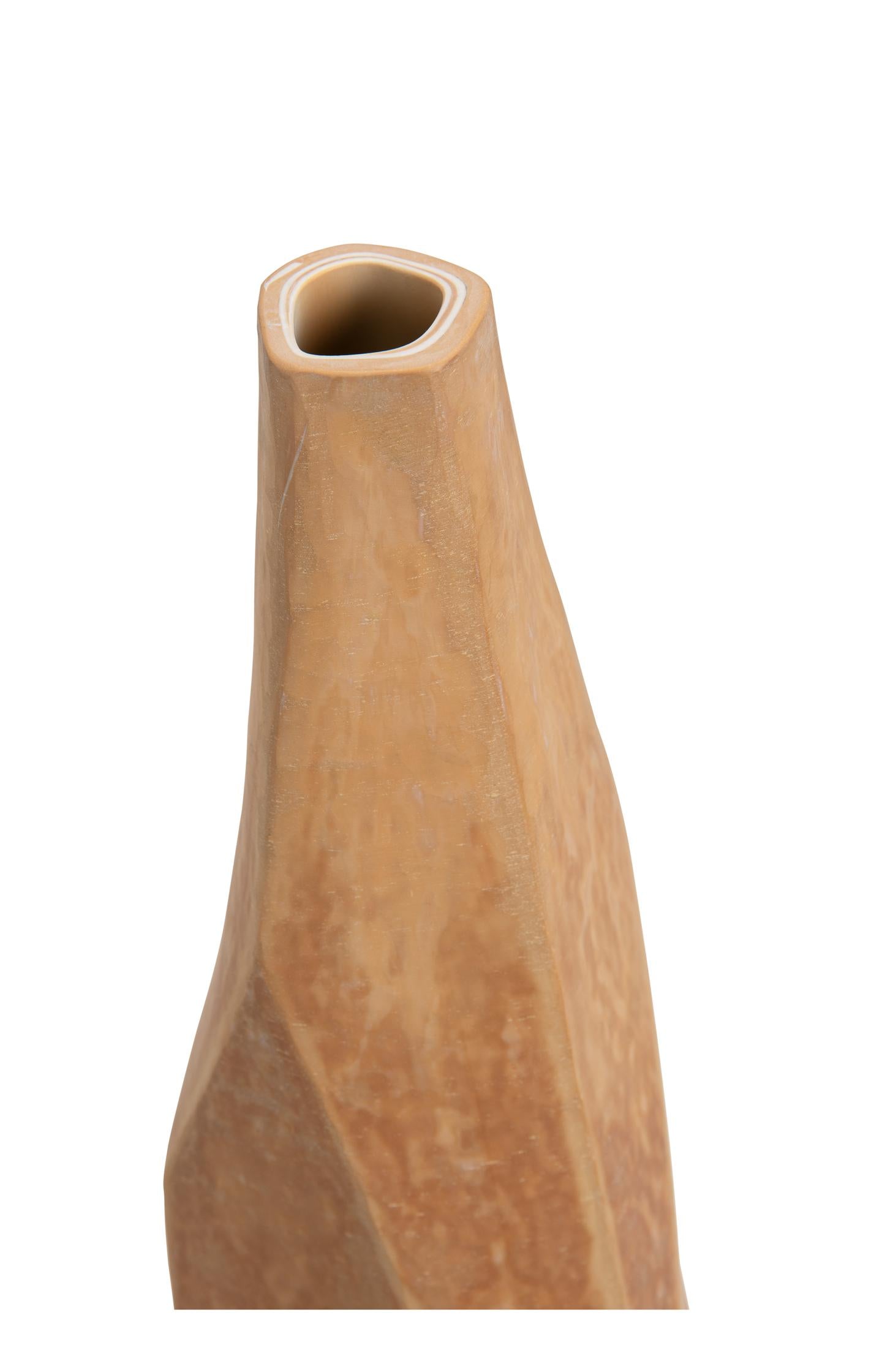 Kleine Glasvase mit matter Oberfläche