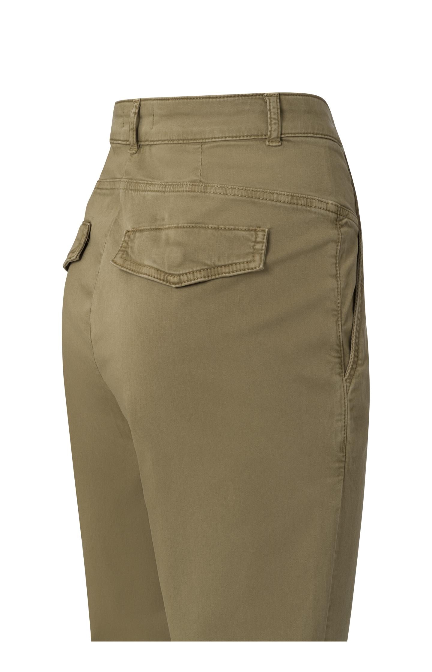 Soft cargo trousers with zip fly and pockets