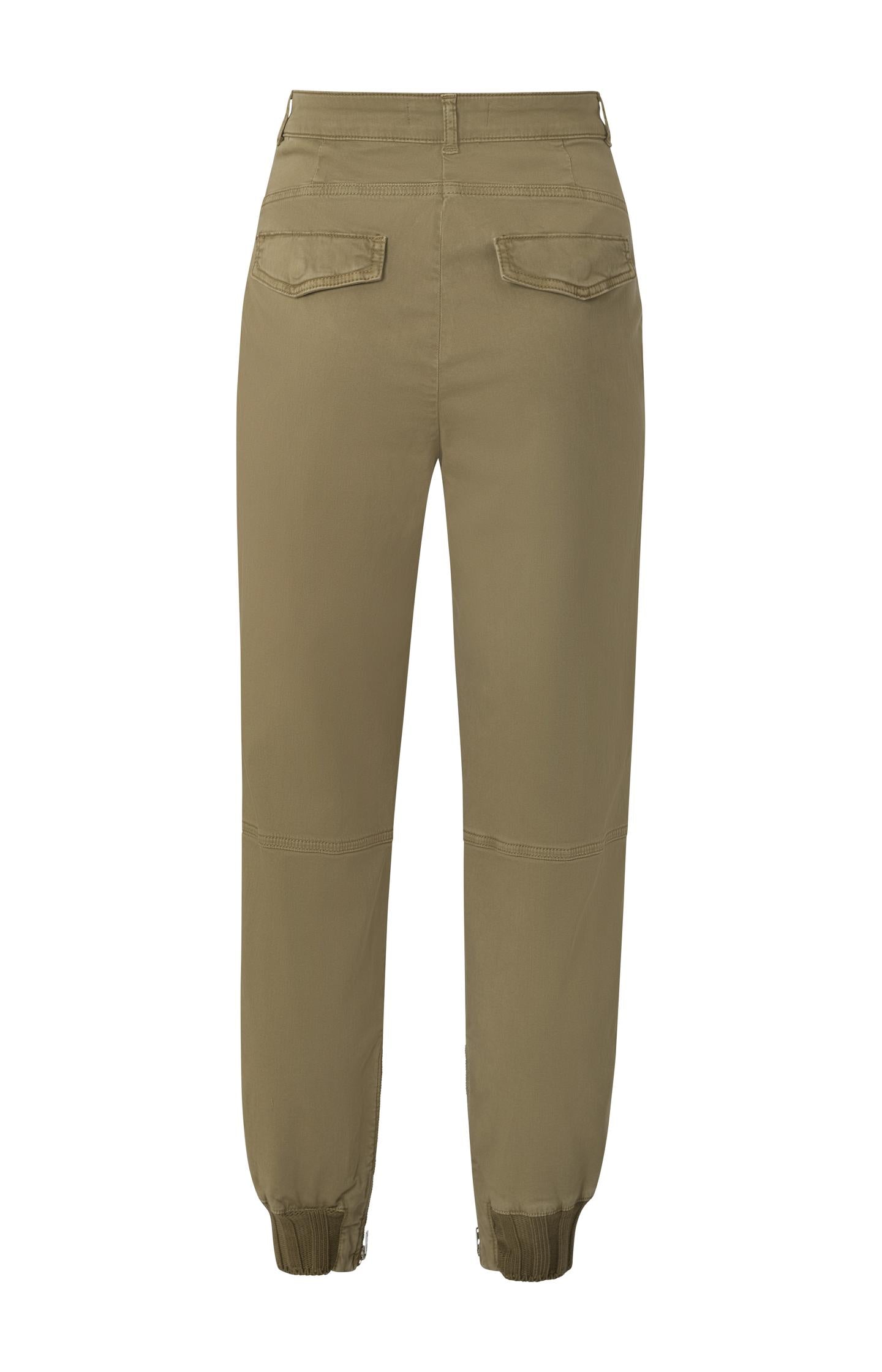 Soft cargo trousers with zip fly and pockets