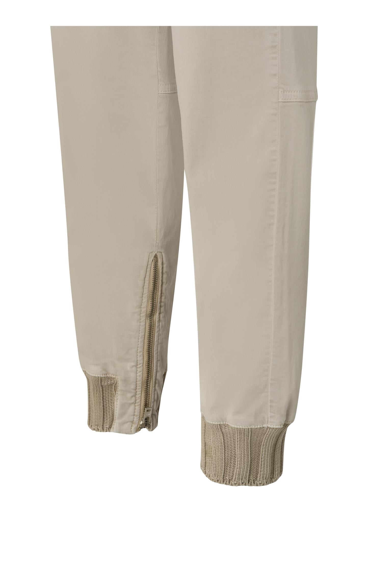 Soft cargo trousers with zip fly and pockets