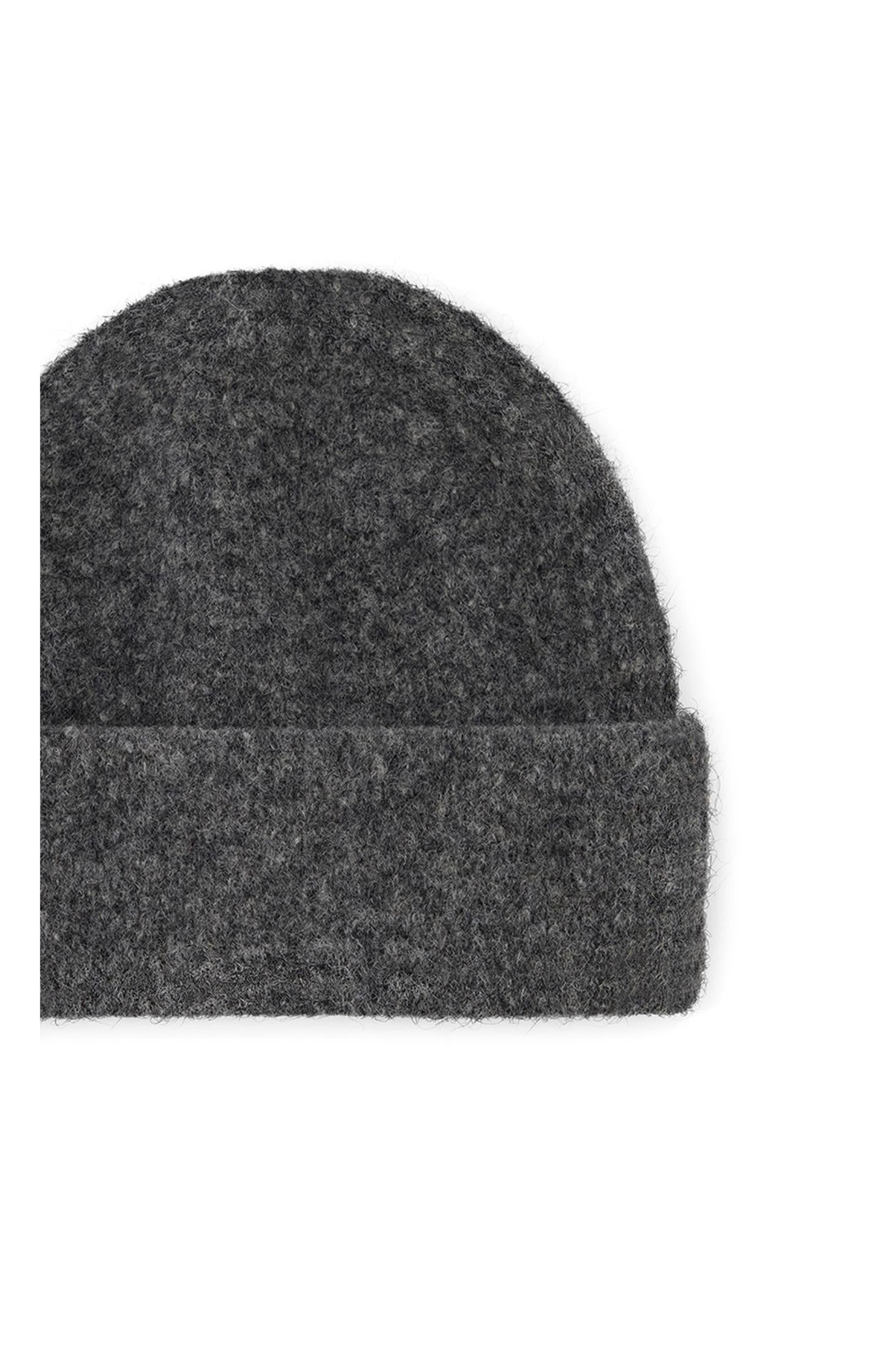 Soft hat made from comfortable material with turned-up edge