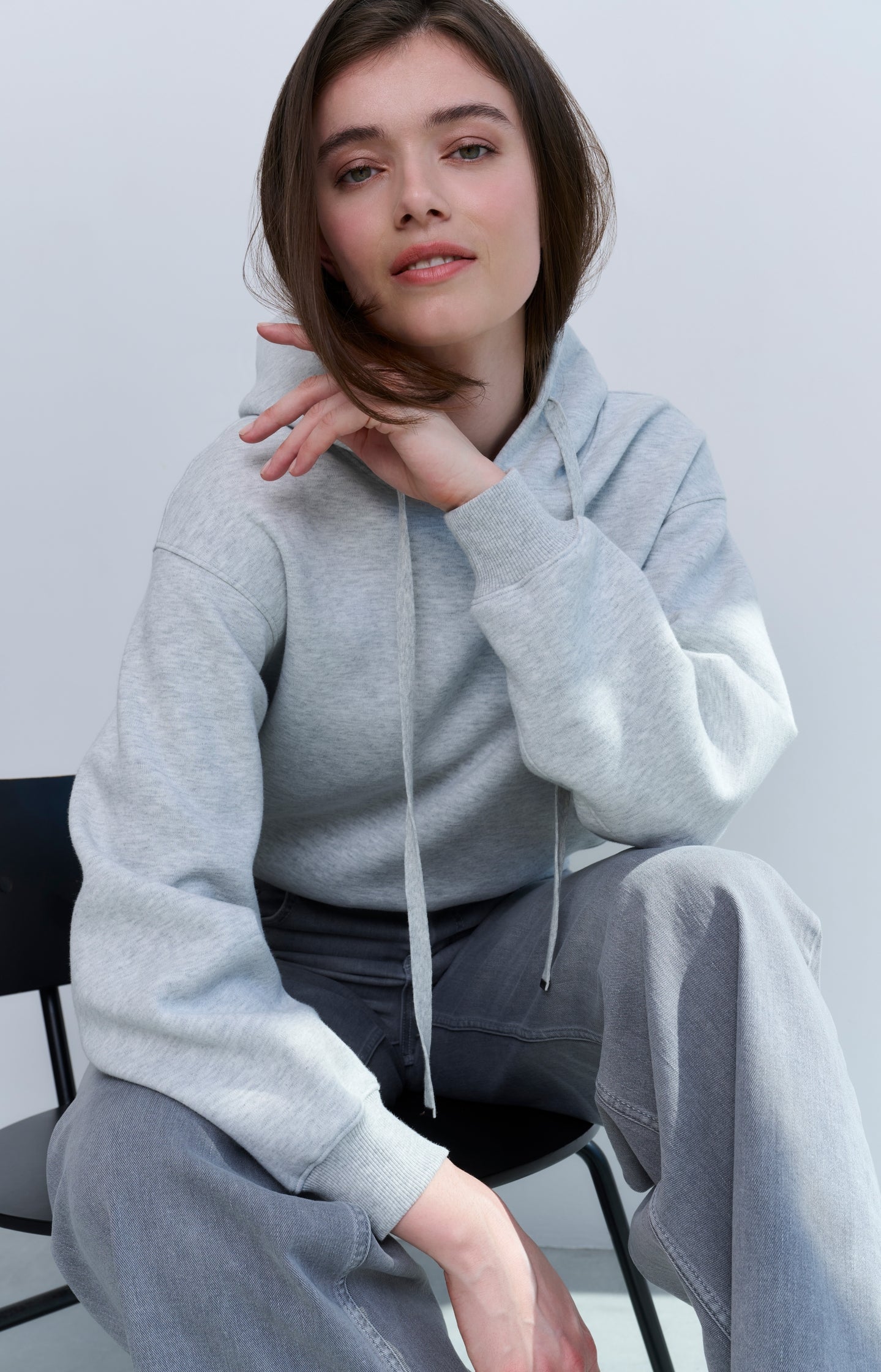 Soft hoodie with cords - Type: lookbook