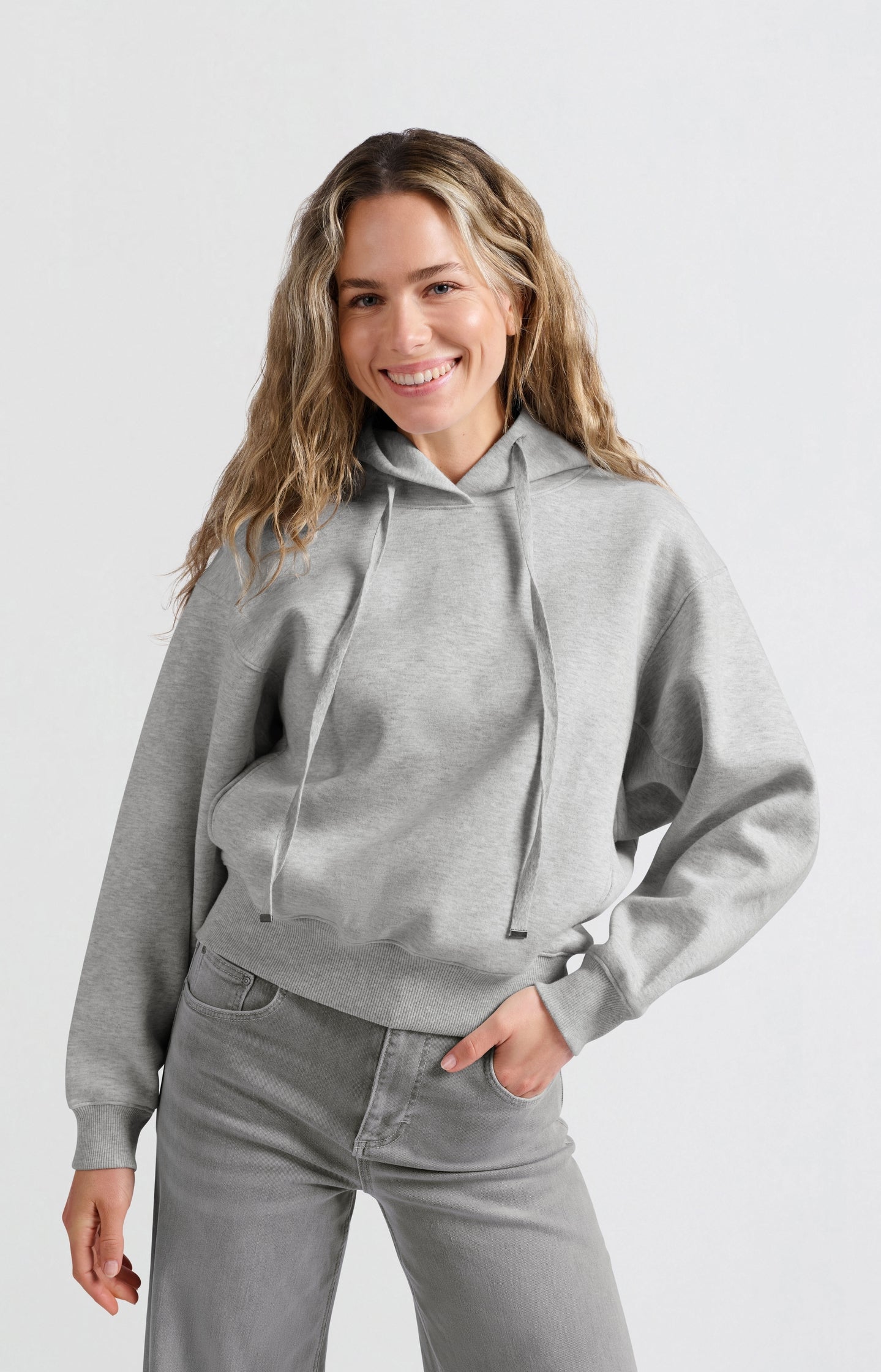 Soft hoodie with cords