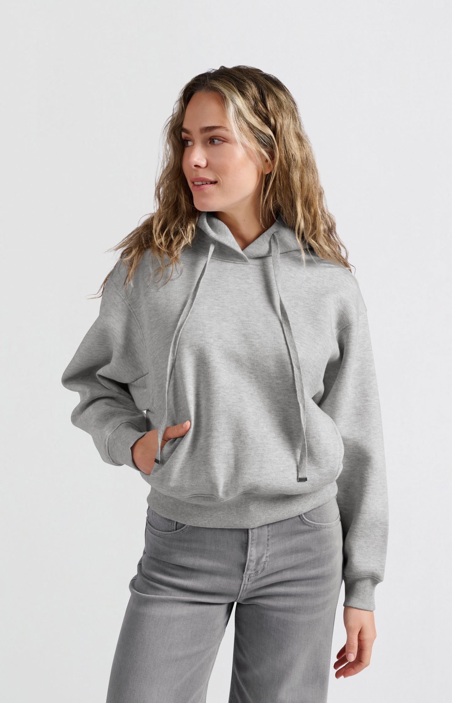 Soft hoodie with cords