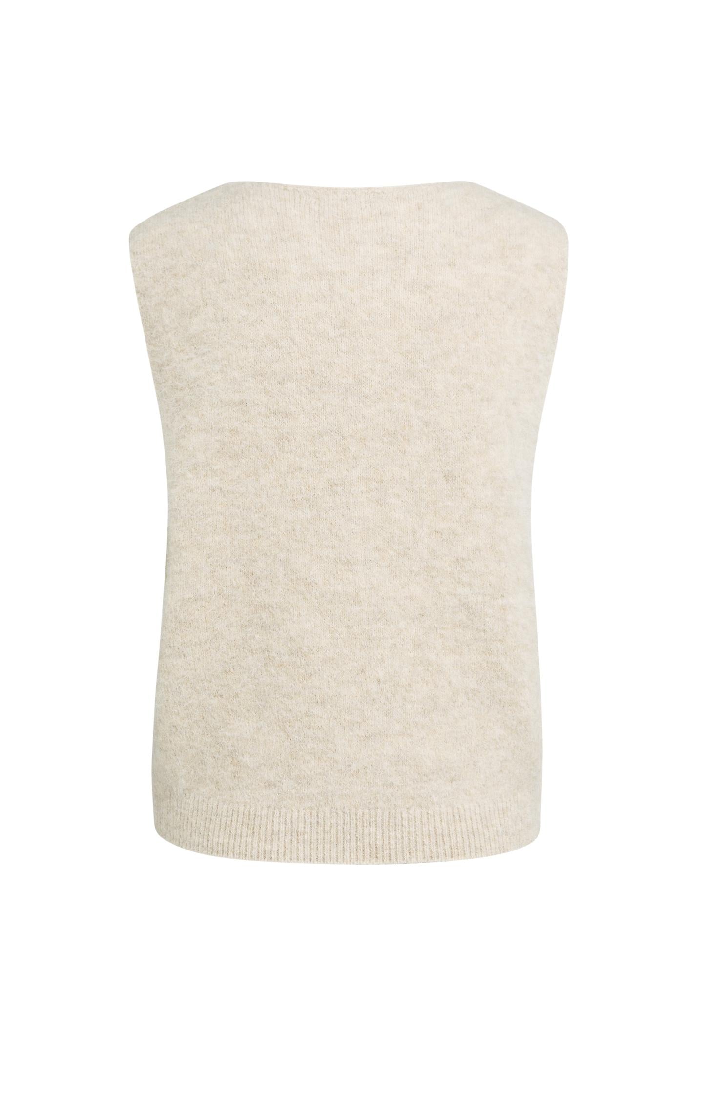 Soft knit spencer with deep V-neck