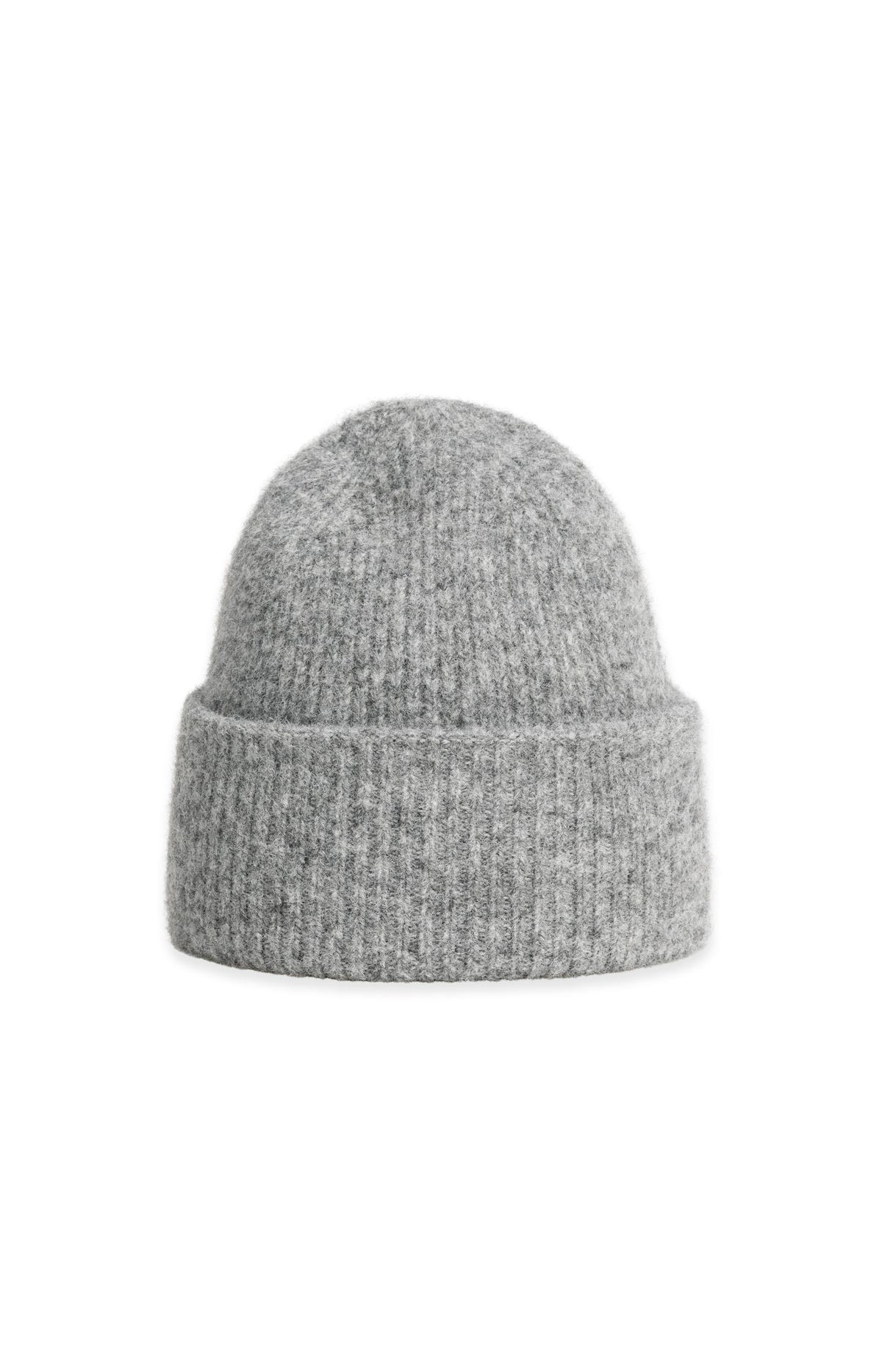 Soft knitted beanie with turned cuff - Type: product