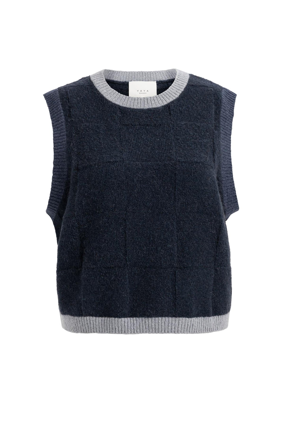Soft knitted spencer with contrast trims - Type: product