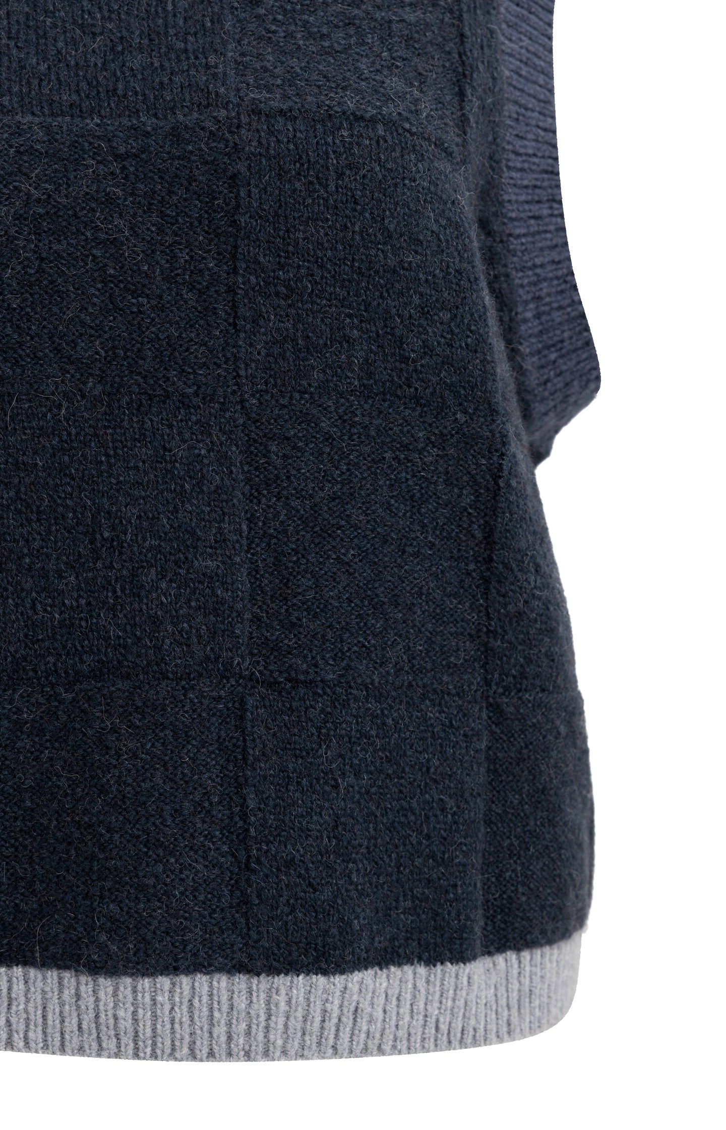 Soft knitted spencer with contrast trims - Type: product