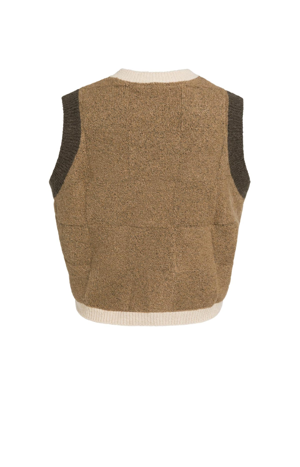 Soft knitted spencer with contrast trims