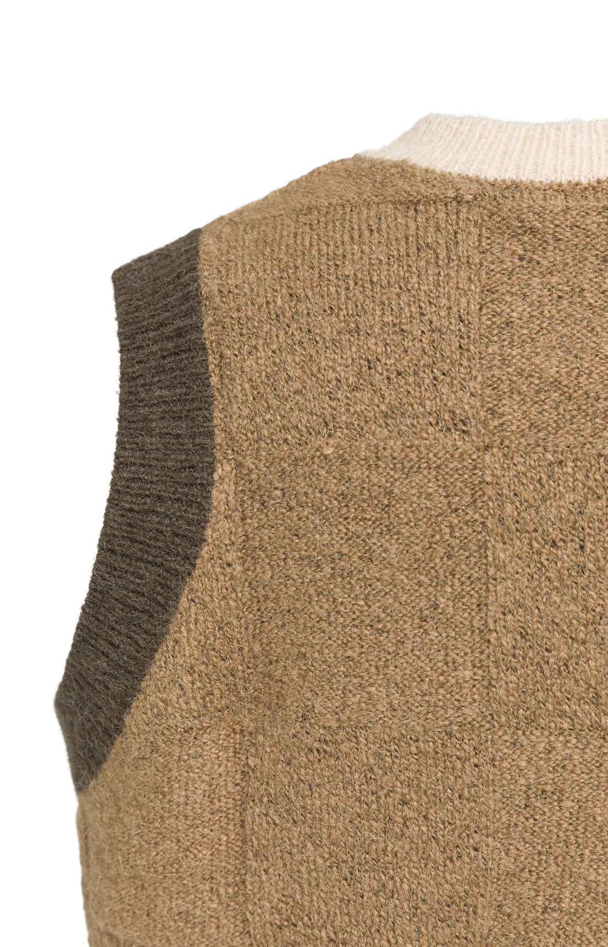 Soft knitted spencer with contrast trims
