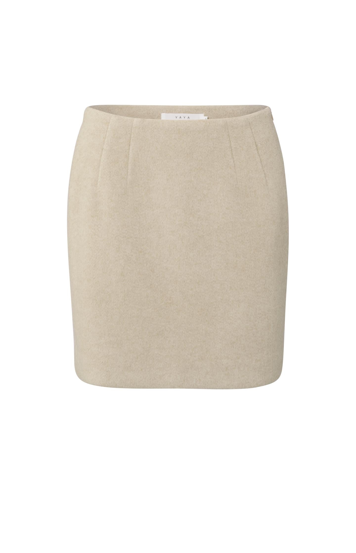 Soft mini skirt with zip and seam details - Type: product