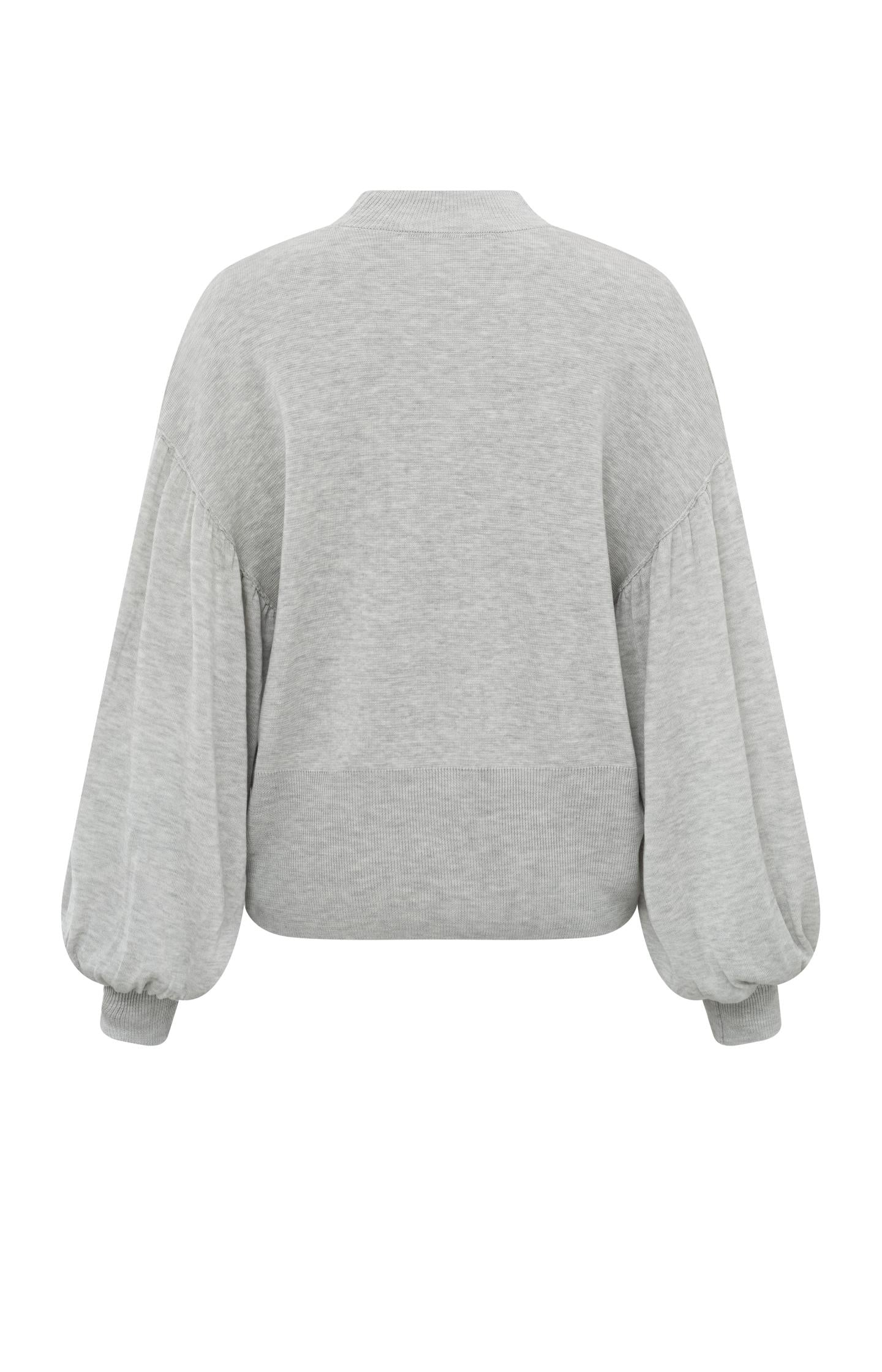 AGOLDE Pullover Gray Sweatshirt Size shops Puff Sleeve Turtleneck