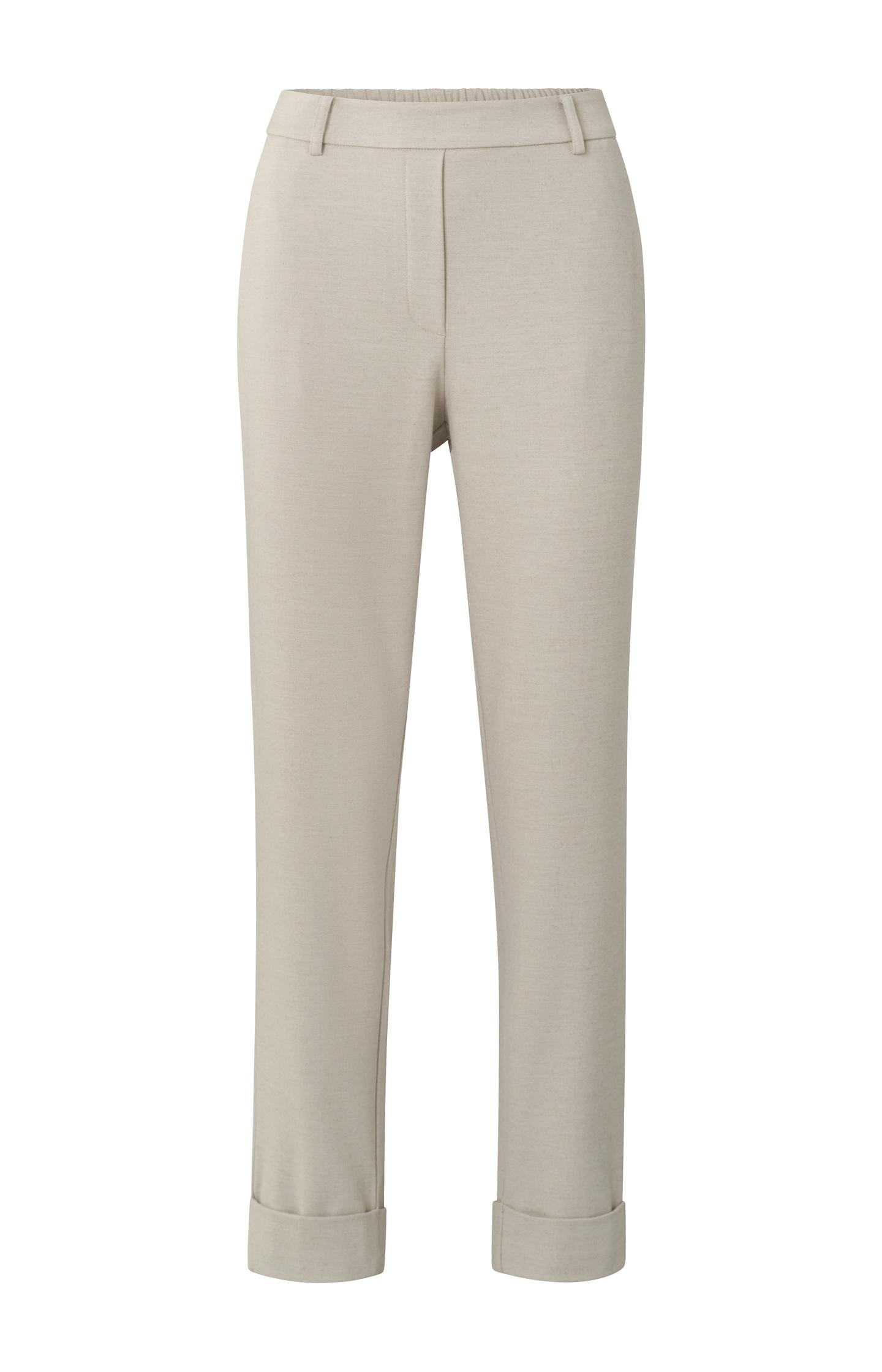 Soft pantalon with straight leg, pockets and elastic waist - Type: product