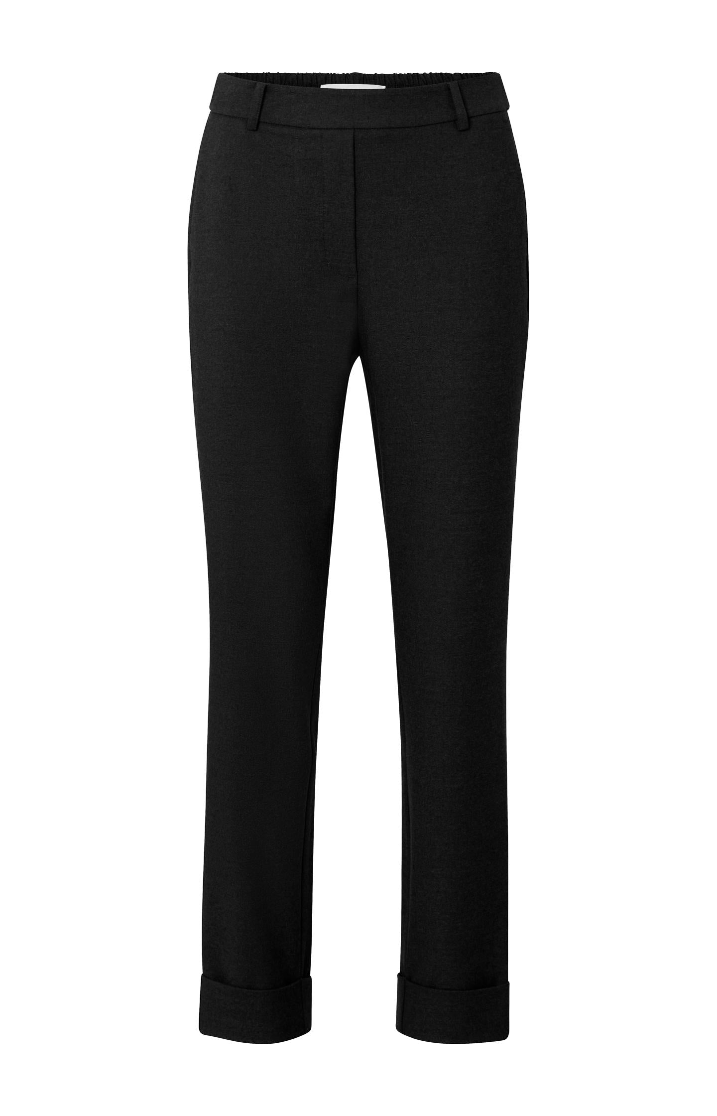 Soft pantalon with straight leg, pockets and zip fly - Type: product