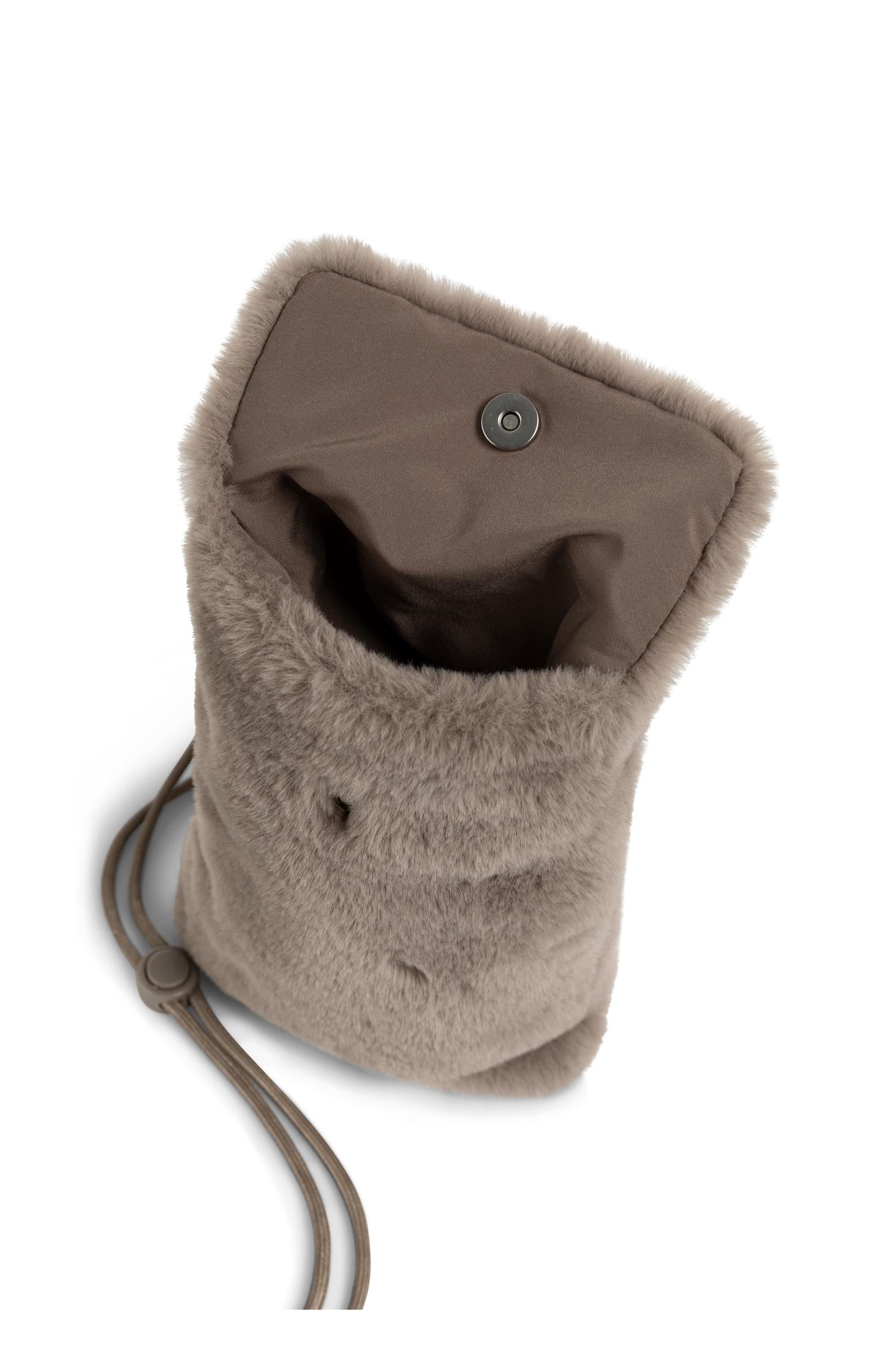 Soft phone bag with flap closure