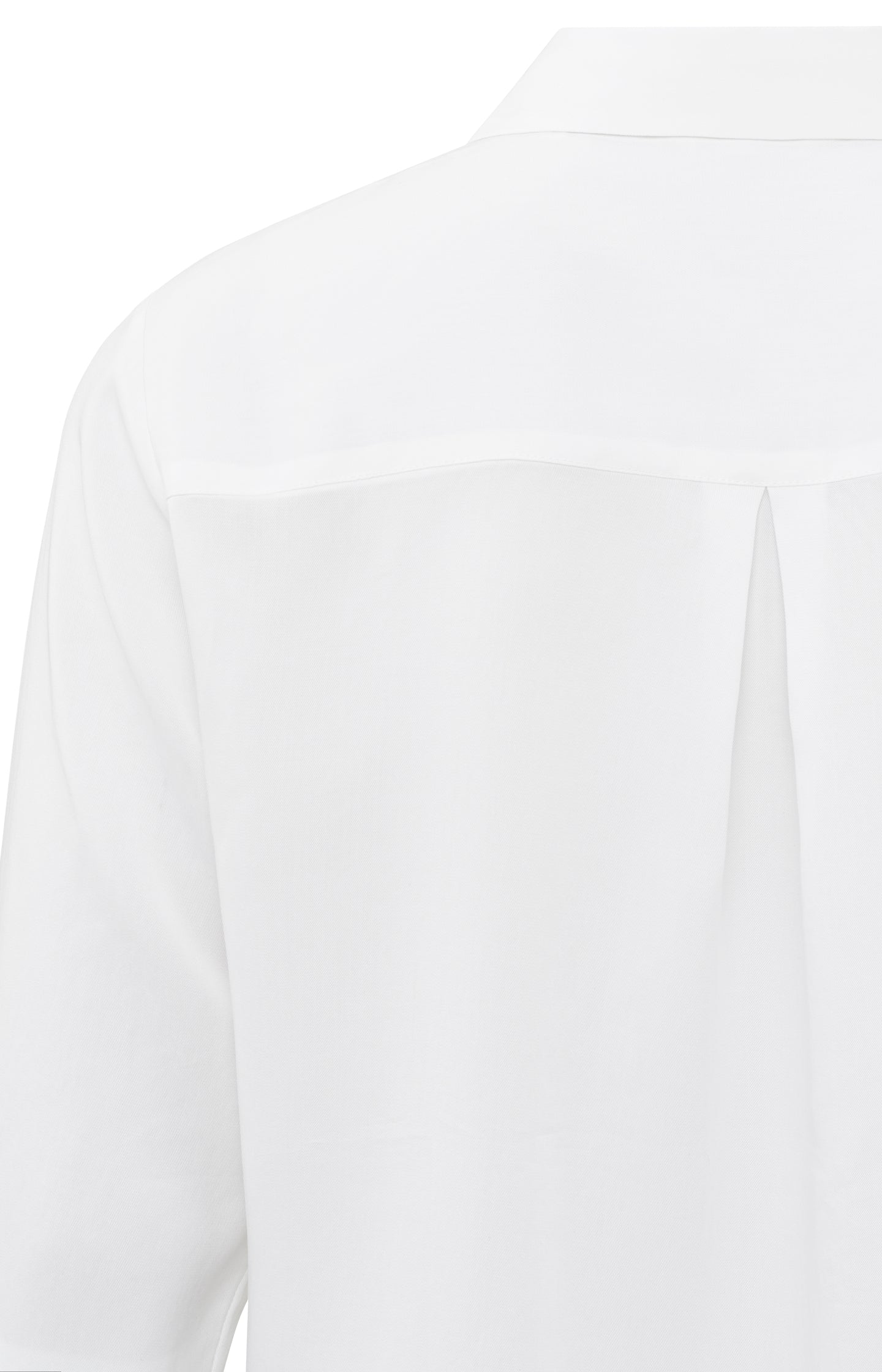 Soft poplin blouse with long sleeves, collar and buttons