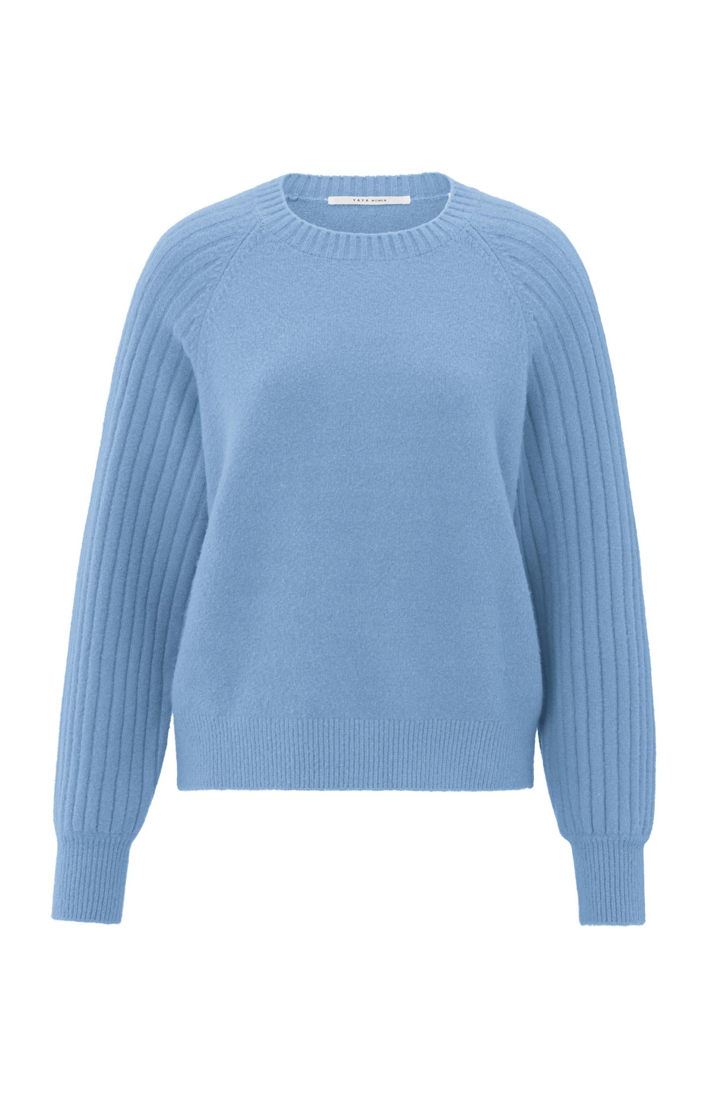 【美品✨】L'Appartement Ribbed Sweater チョコレート Soft ribbed sweater with round neck and long sleeves