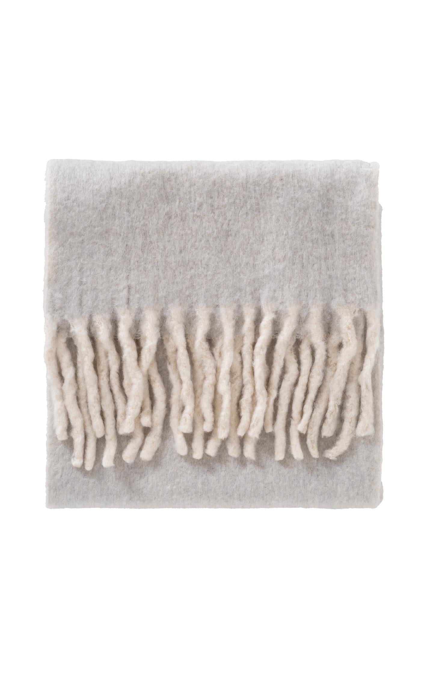 Soft scarf with fringes made from soft materials