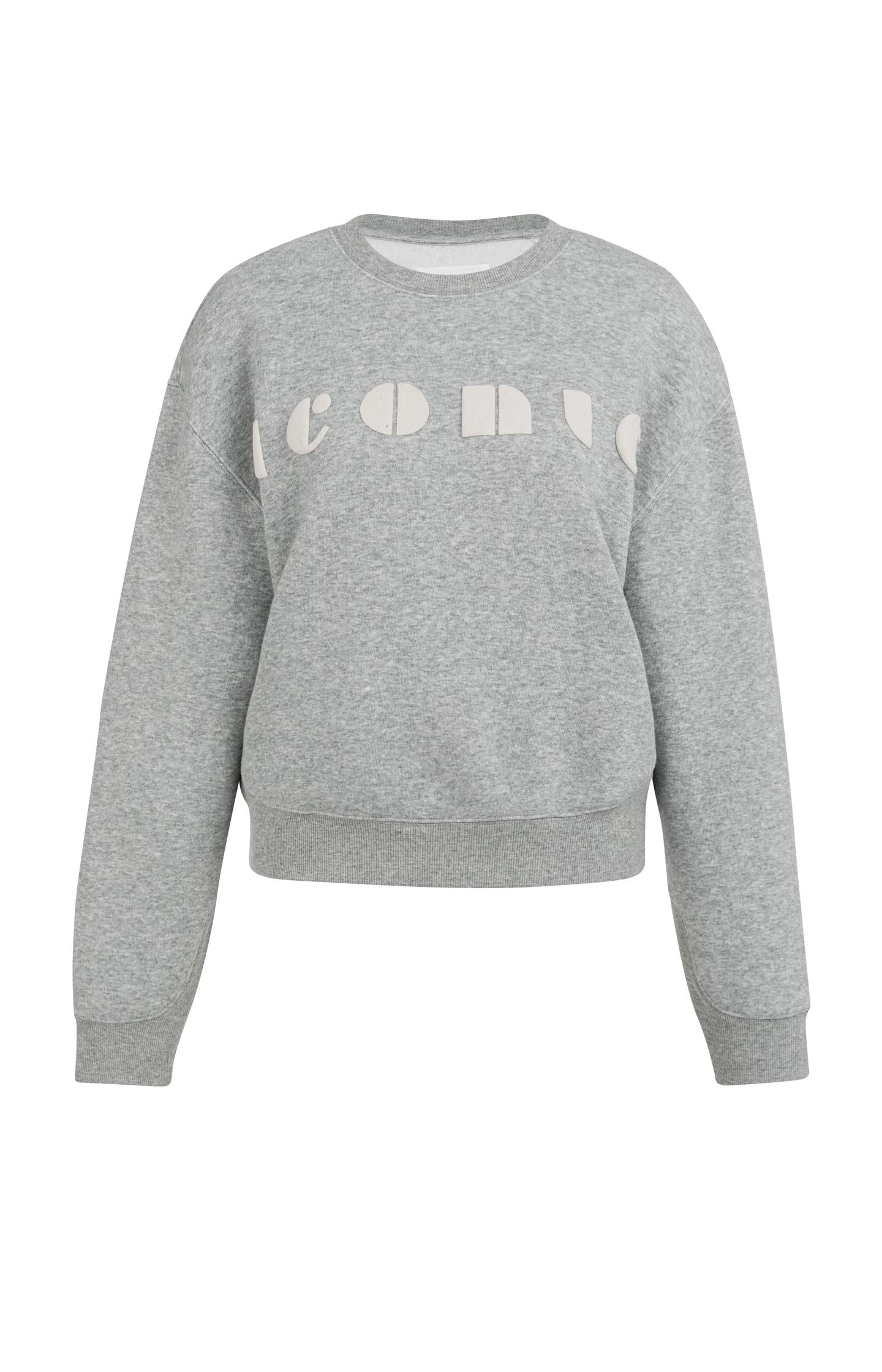 Zachte sweater met artwork 'iconic'