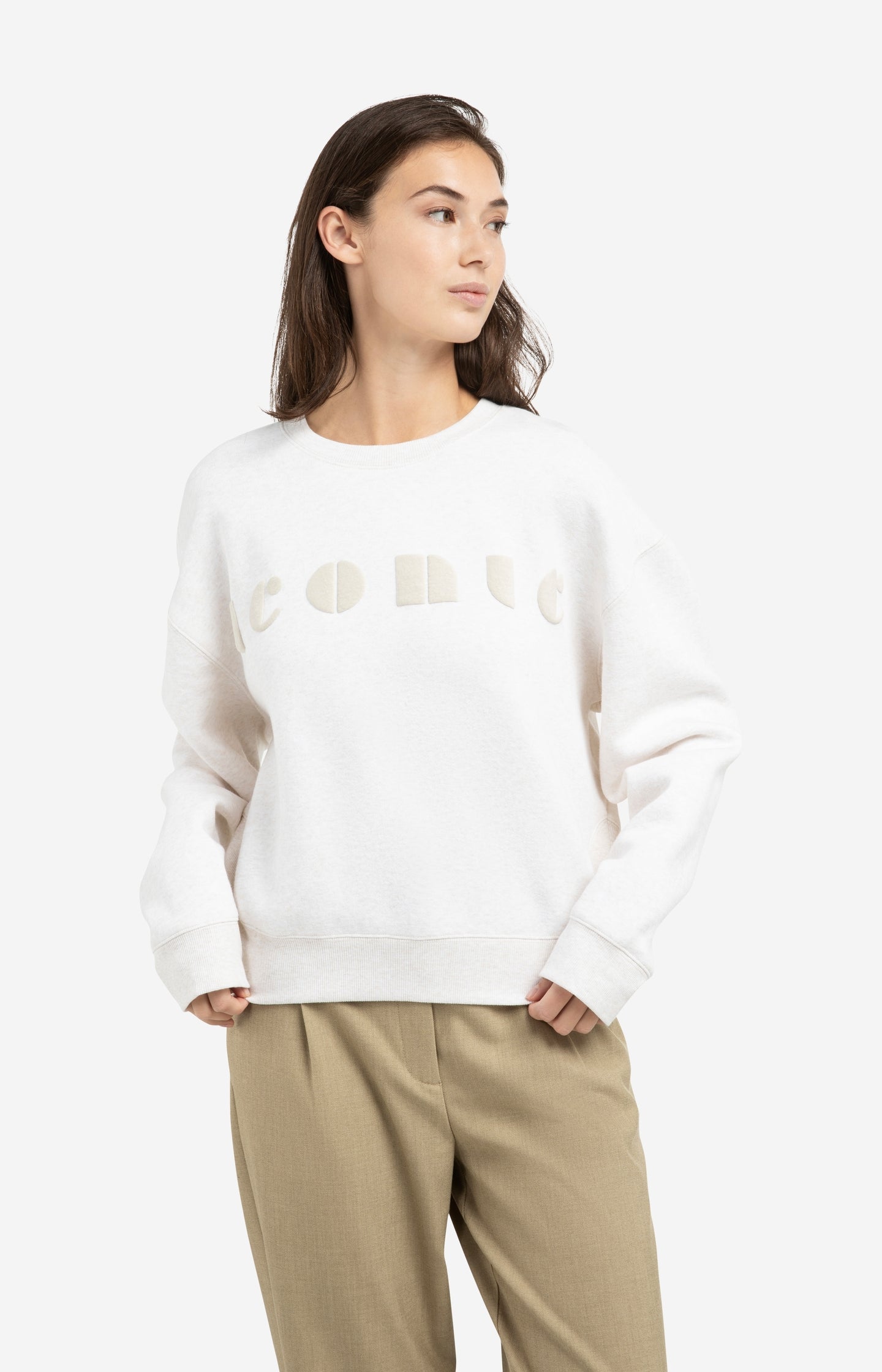 Soft sweater with chest artwork 'iconic' - Type: lookbook