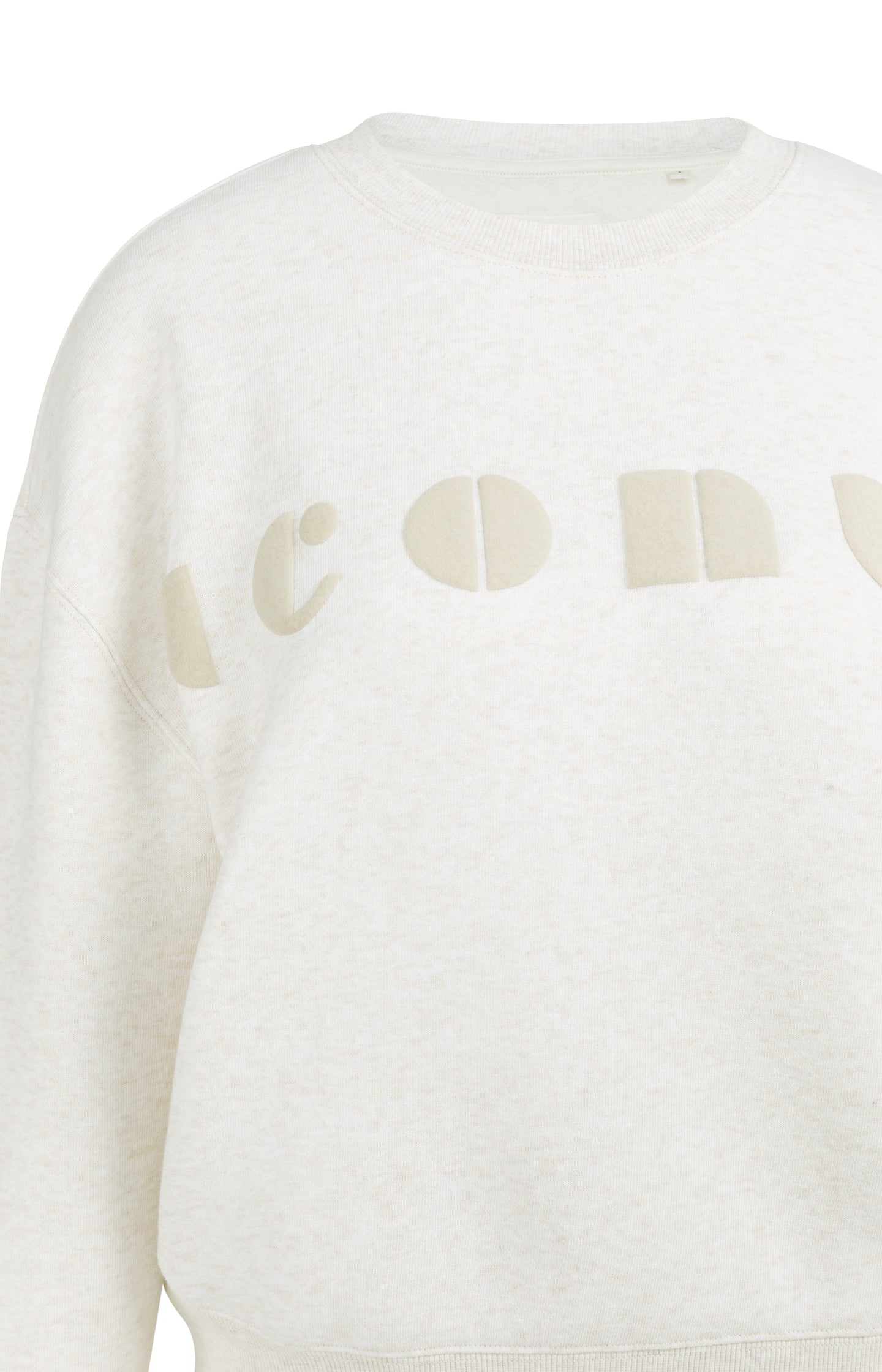 Soft sweater with chest artwork 'iconic'