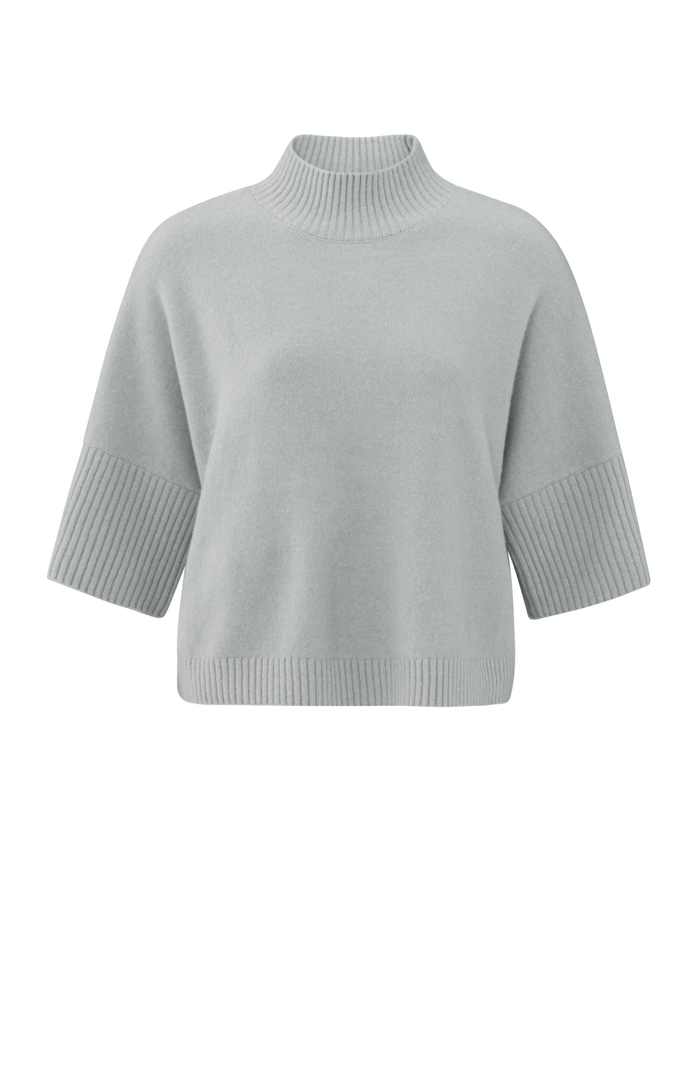 Soft sweater with high neck and three-quarter sleeves - Type: product