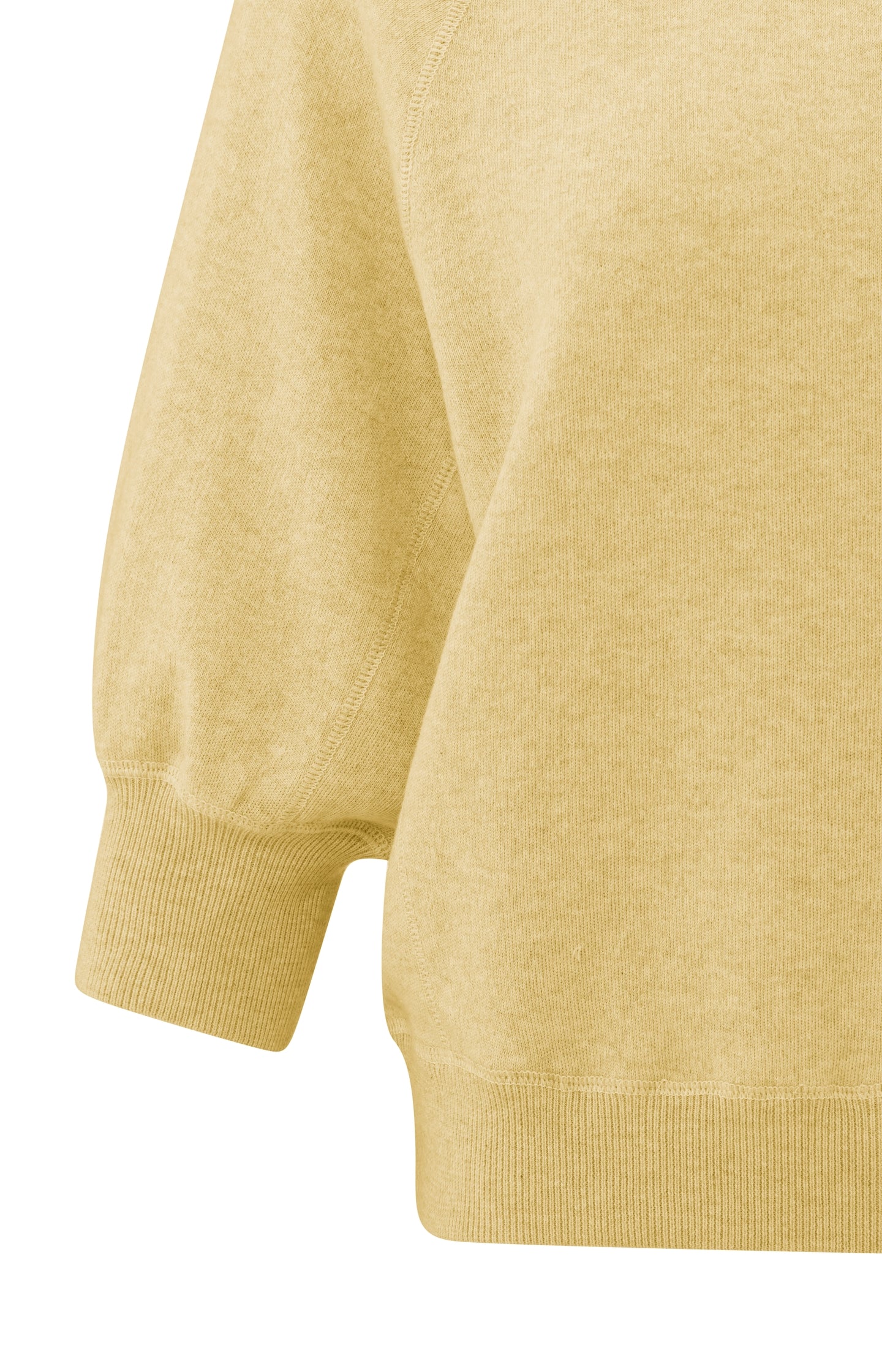 Soft sweater with raglan sleeves and round neckline