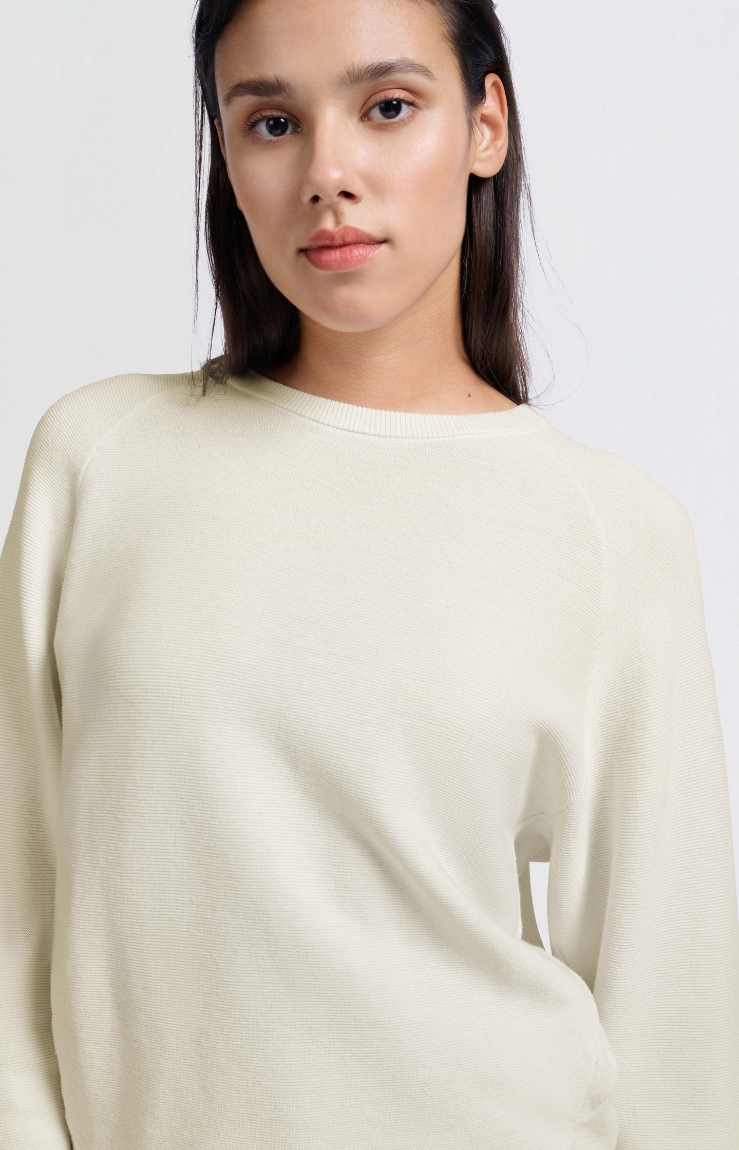 Soft sweater with seam details