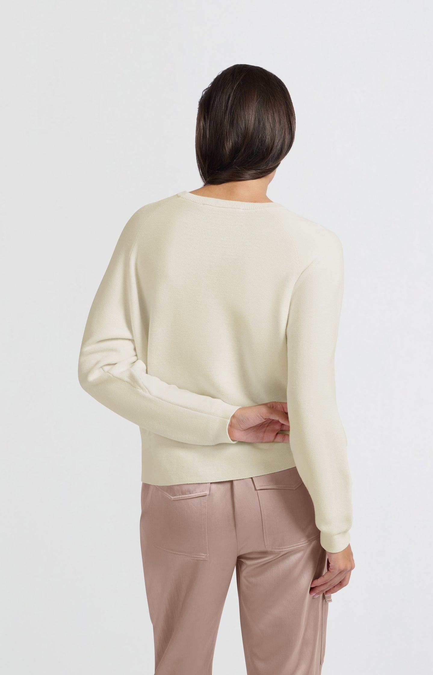 Soft sweater with seam details