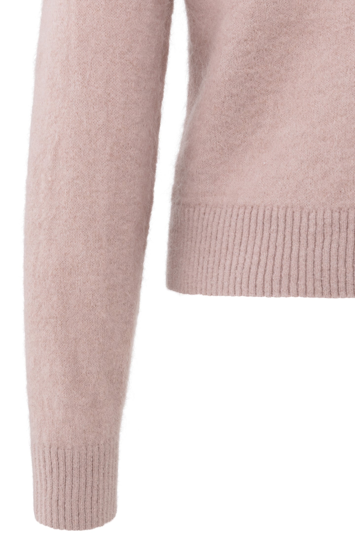 Soft sweater with V-back and tie detail