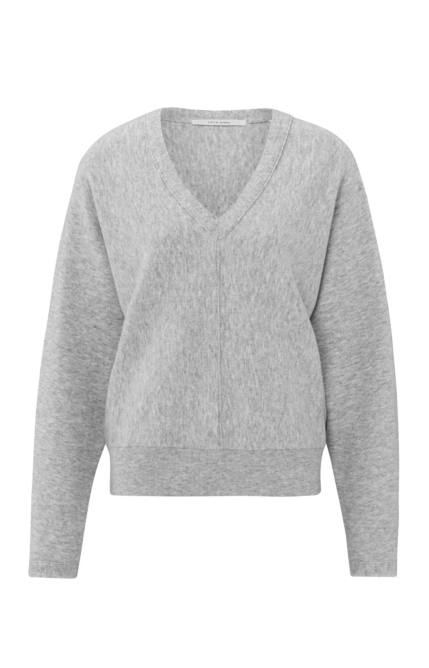 Soft sweater with V-neck and batwing sleeves - Type: product