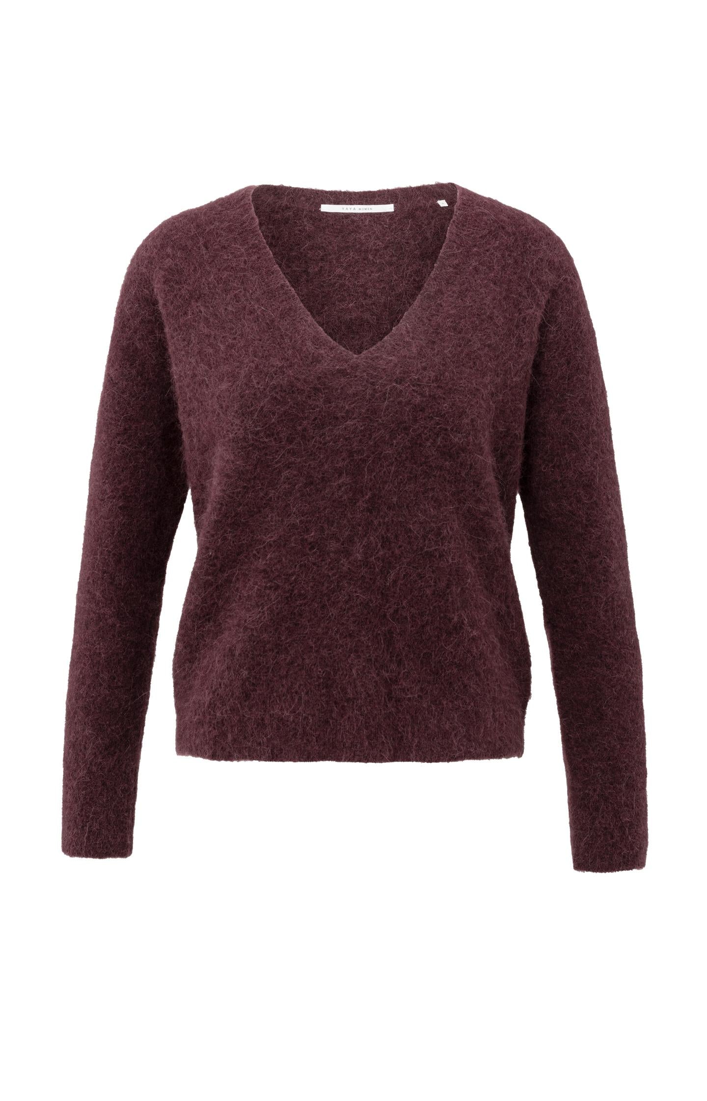 Soft V-neck sweater with long sleeves - Type: product