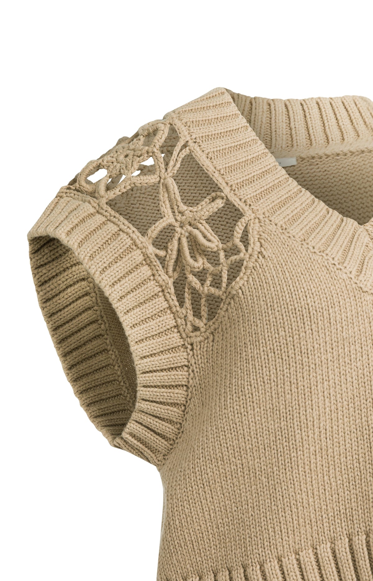 Spencer with V-neck and shoulder detail
