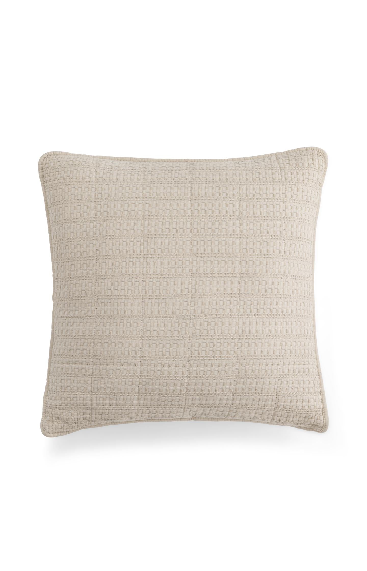 Square cushion with woven texture - Type: product