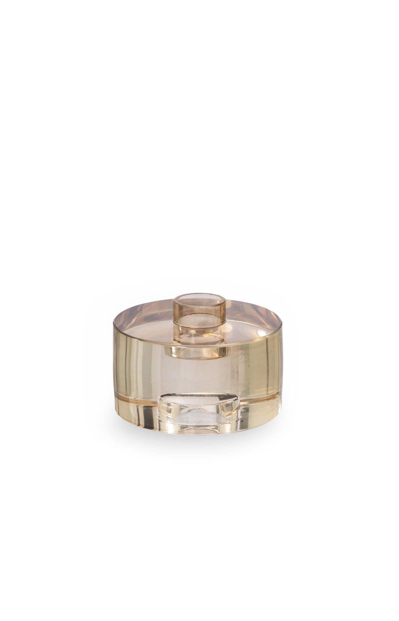 Stackable glass candle holder - large - Type: product